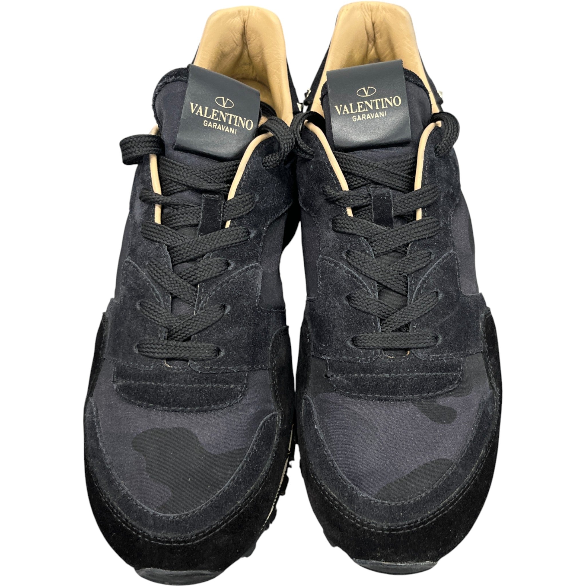 Men's Rockstud Camouflage Low Trainers Black Size EU 41 / UK 7