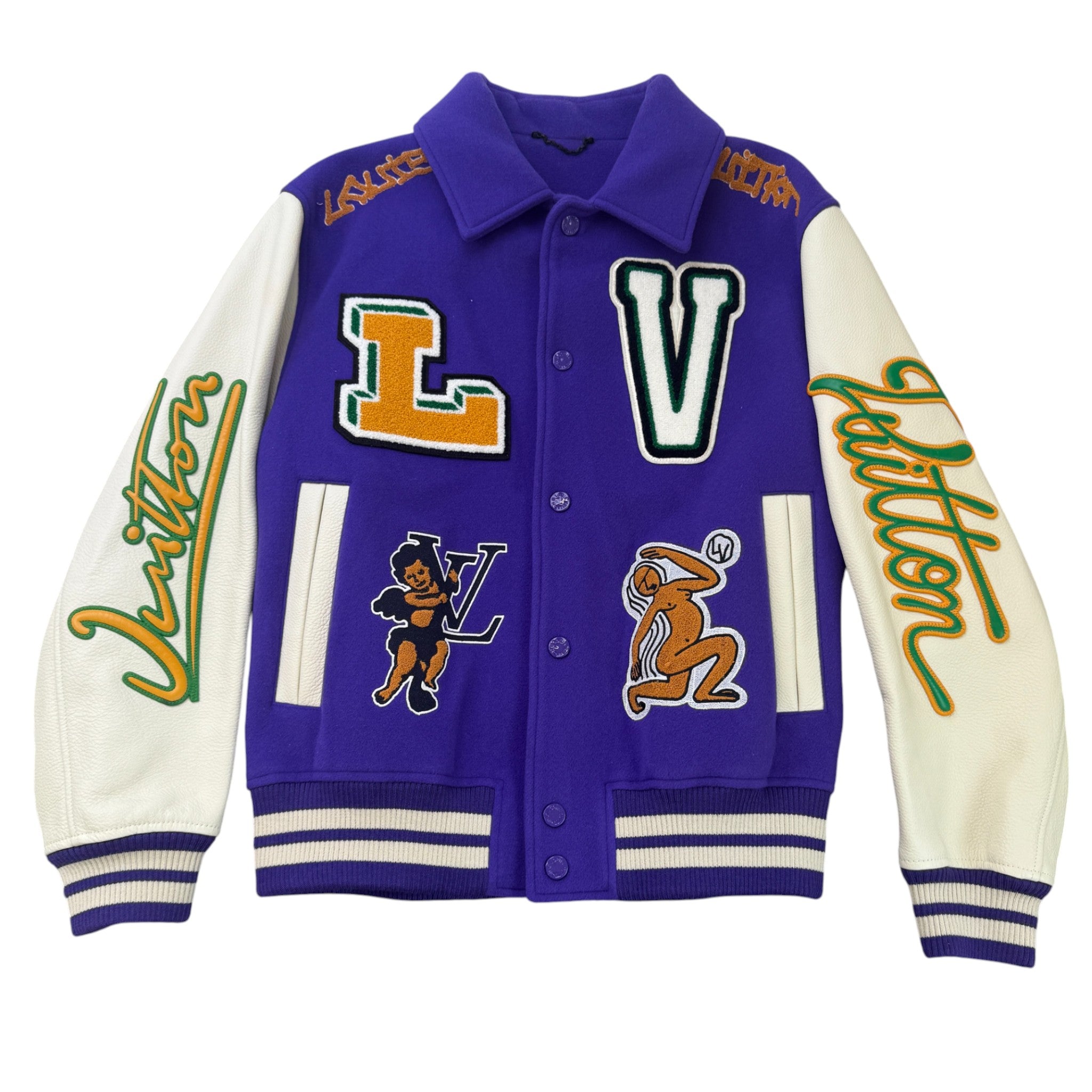 Men's X Virgil Abloh Varsity Jacket Purple Size IT 52 / XL