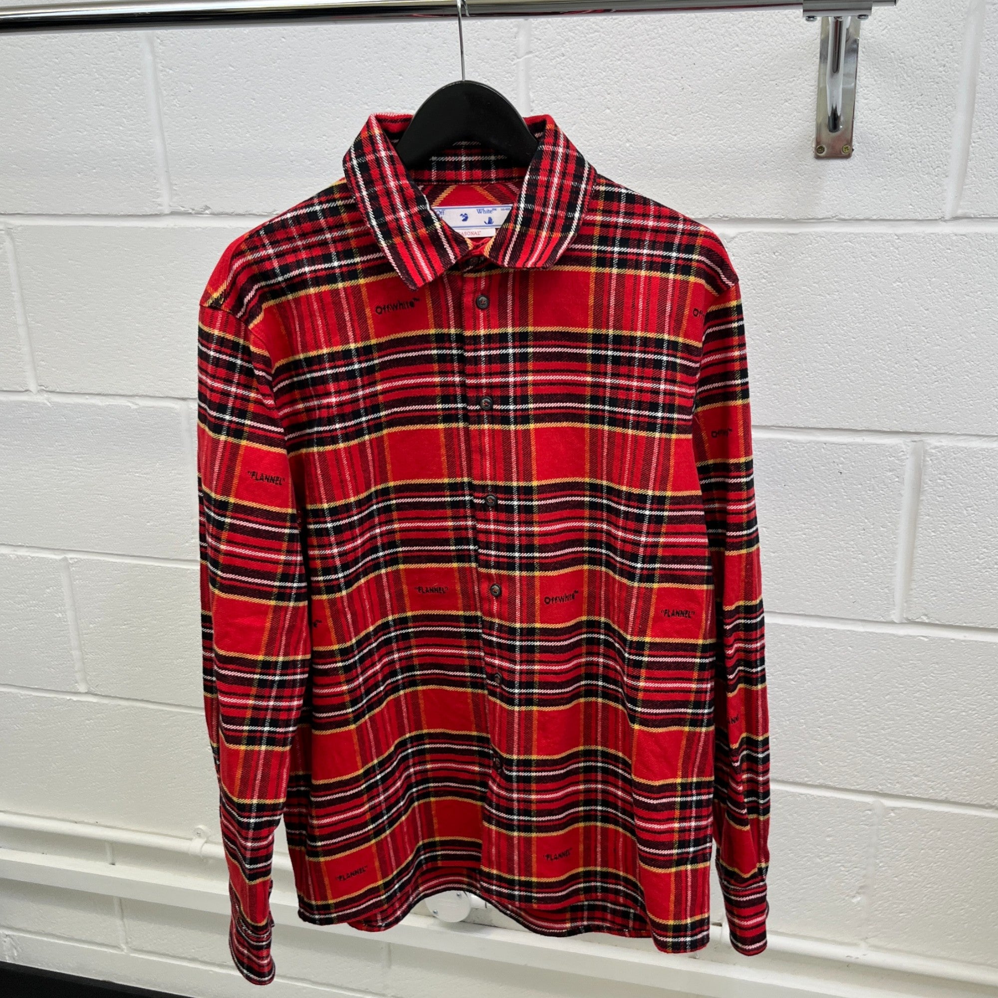 Men's Skate Tartan OverShirt Red Size M