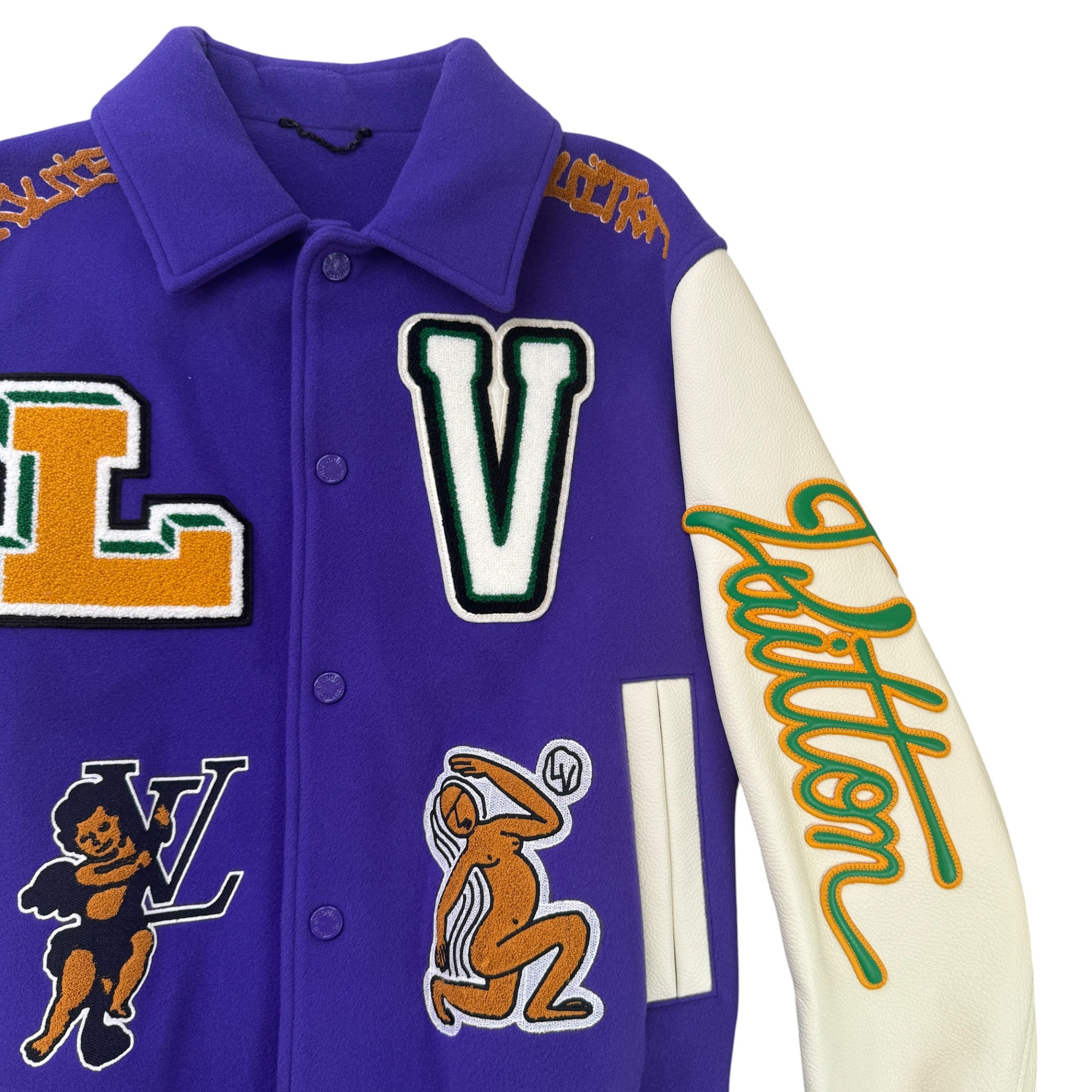 Men's X Virgil Abloh Varsity Jacket Purple Size IT 52 / XL