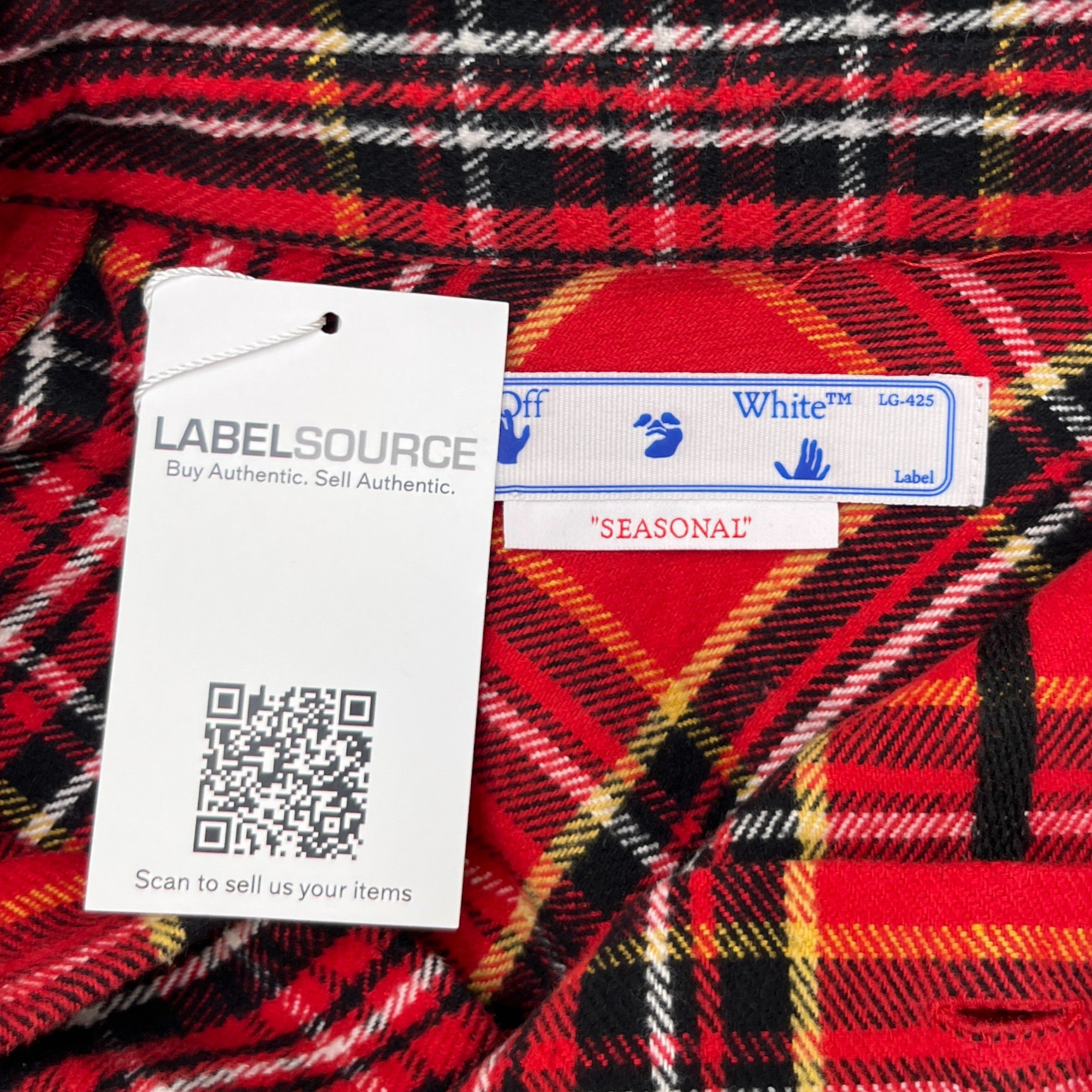 Men's Skate Tartan OverShirt Red Size M