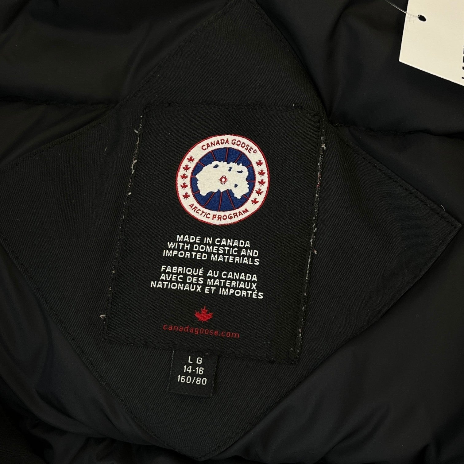 Men's Youth Logan Parka Down Jacket Black Size L