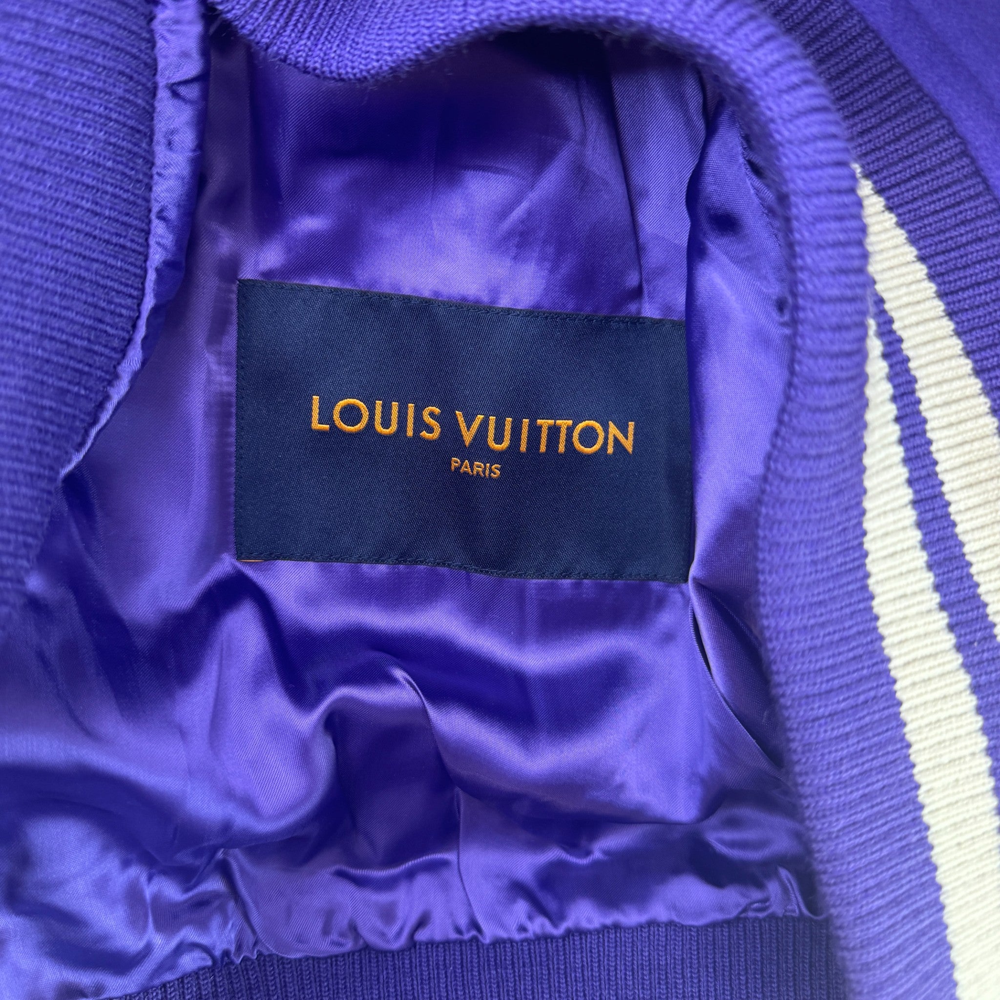 Men's X Virgil Abloh Varsity Jacket Purple Size IT 52 / XL