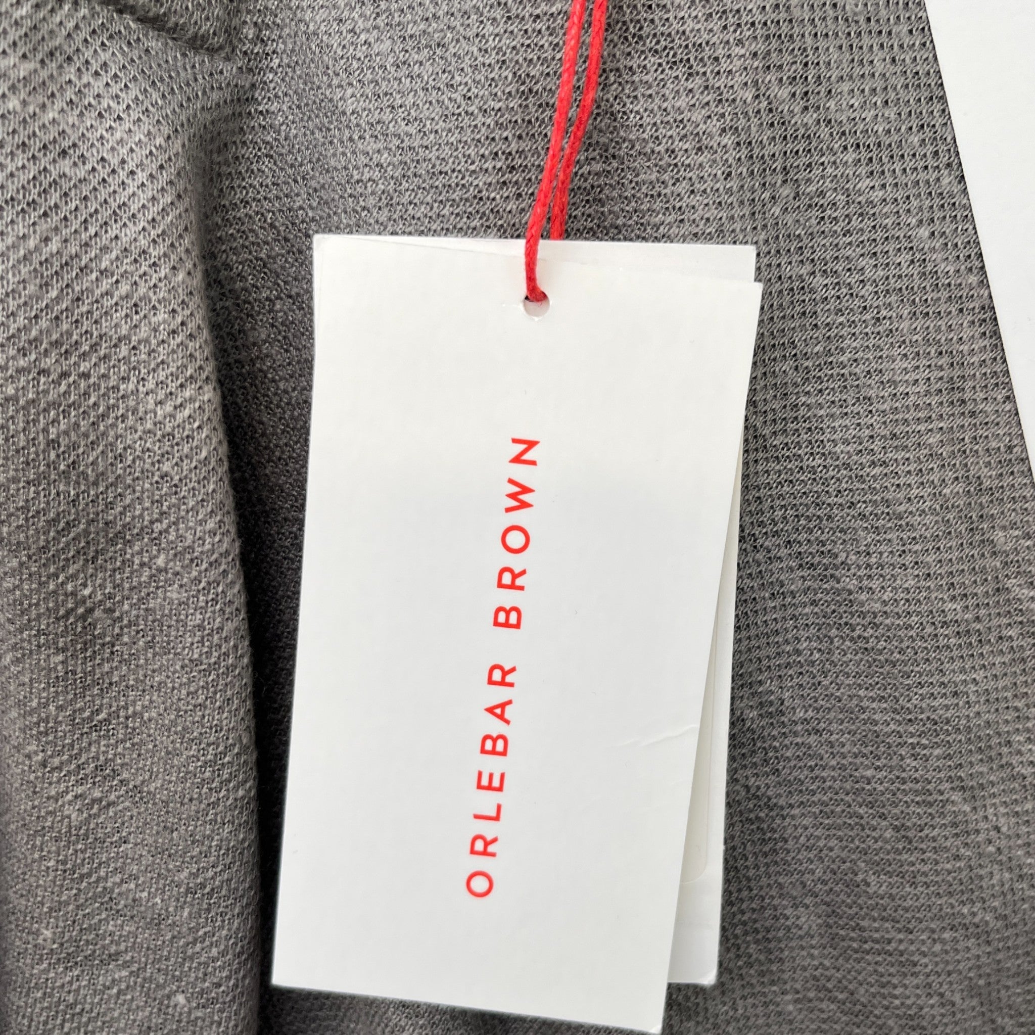 Men's Tag Logo Polo Shirt Grey Size XXL