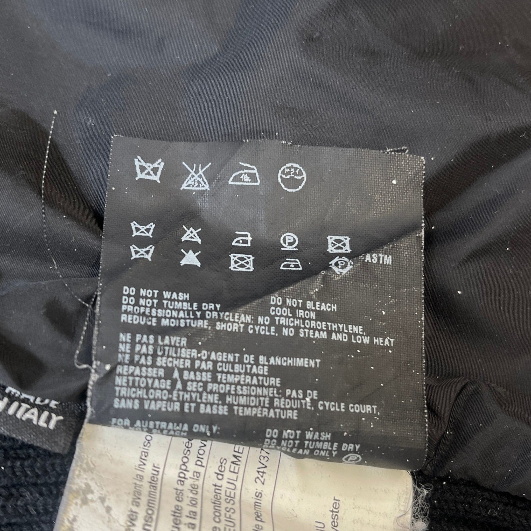 Men's Triangle Logo Jacket Black Size IT 50 / L