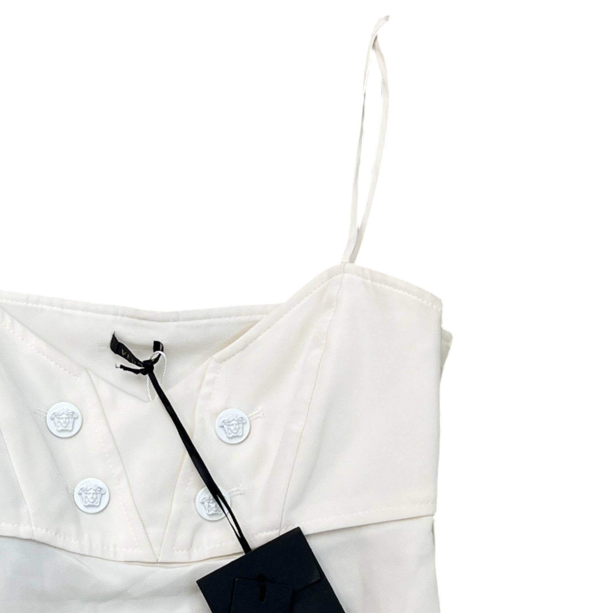 Women's Silk Slip Top White Size S