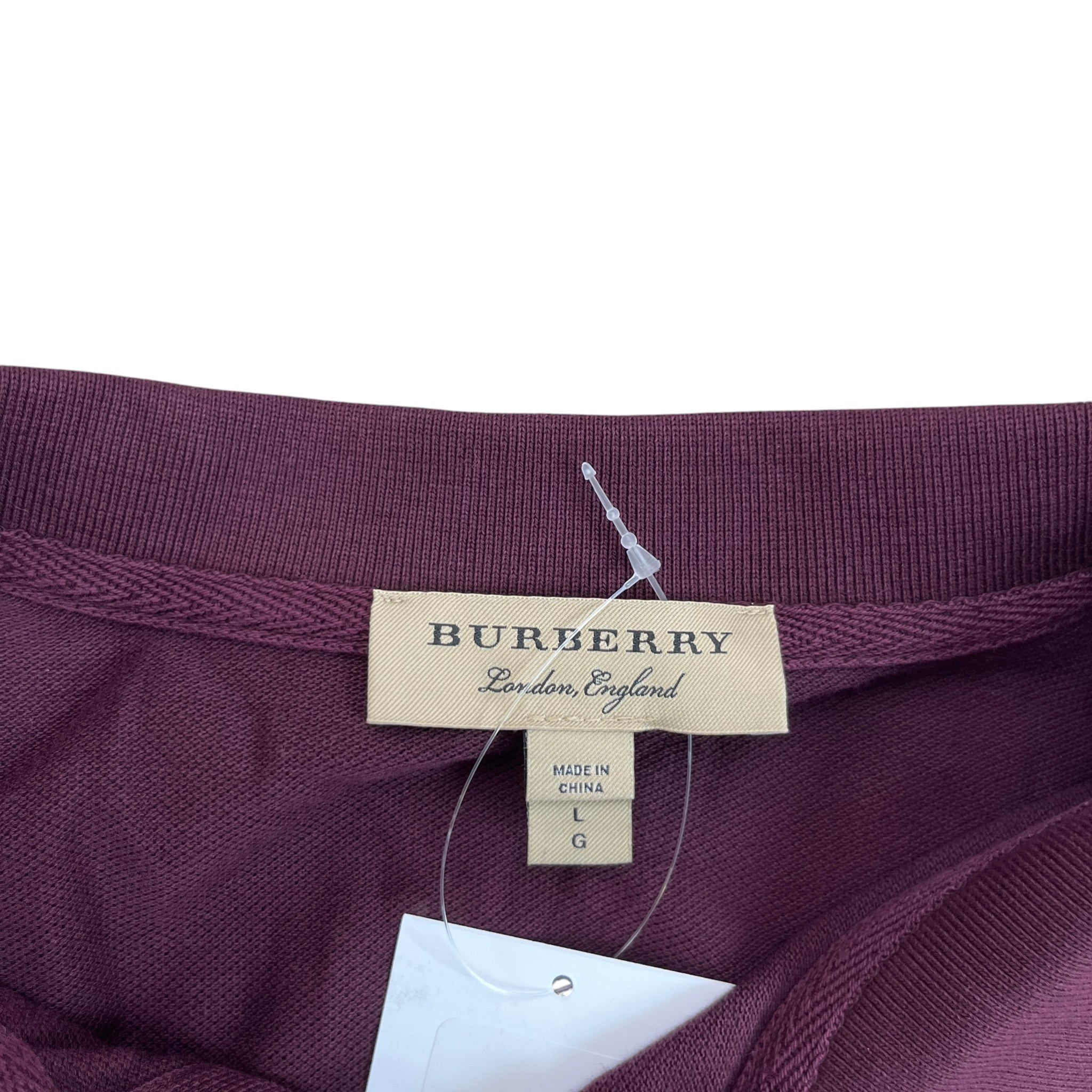 Men's Collar Logo Polo Shirt White Size L