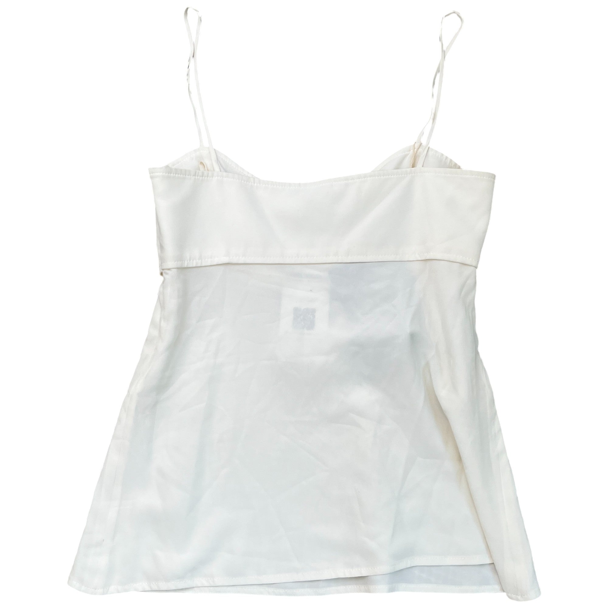 Women's Silk Slip Top White Size S