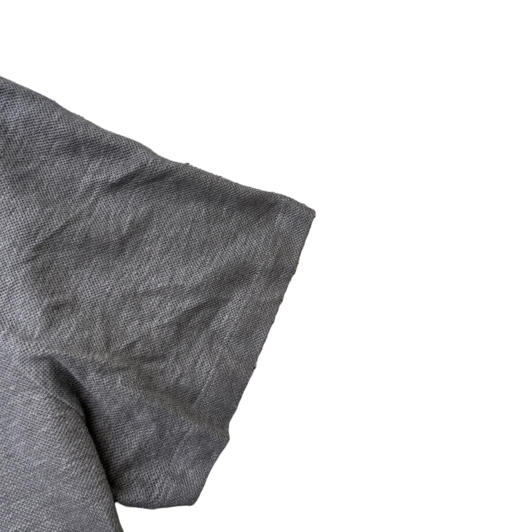 Men's Tag Logo Polo Shirt Grey Size XXL