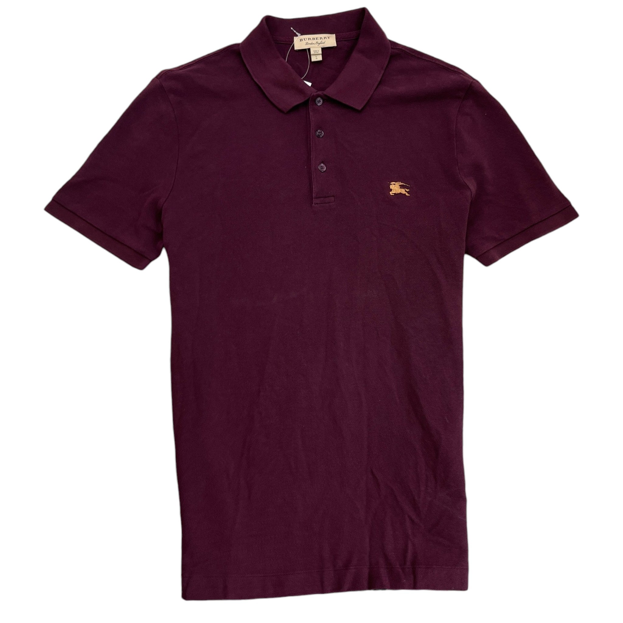 Men's Collar Logo Polo Shirt White Size L