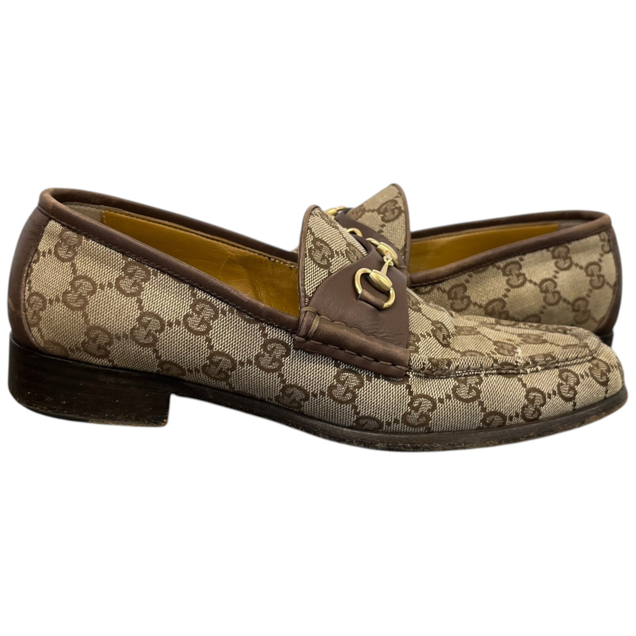 Men's Gg Supreme Jordaan Loafers Beige Size EU 40 / UK 6