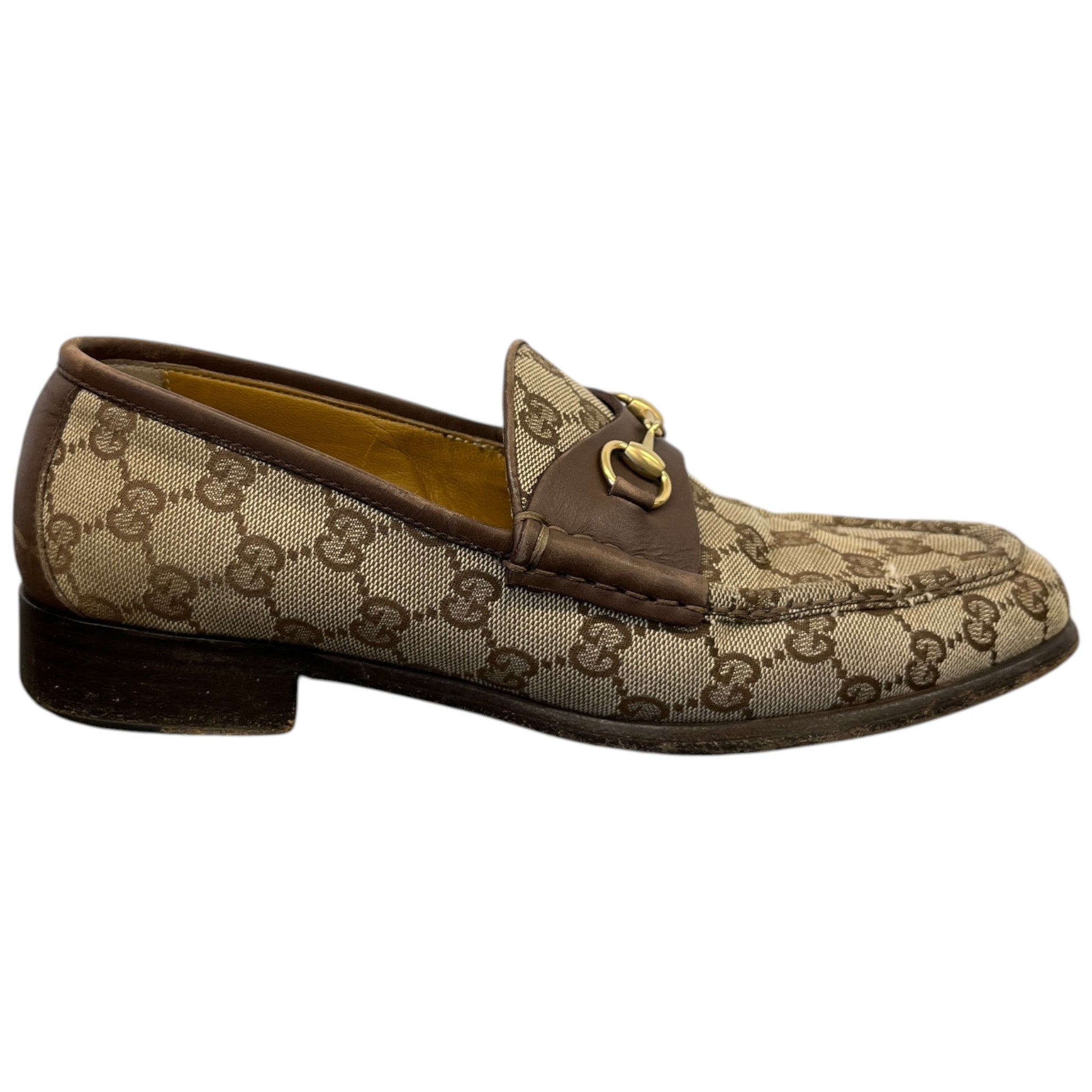 Men's Gg Supreme Jordaan Loafers Beige Size EU 40 / UK 6