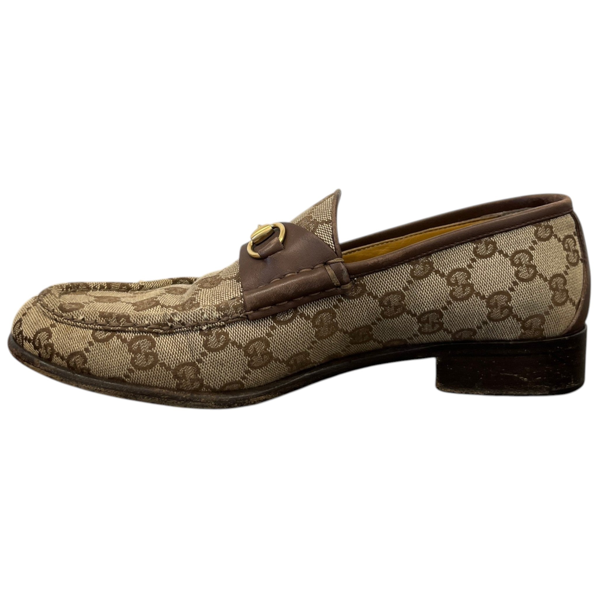 Men's Gg Supreme Jordaan Loafers Beige Size EU 40 / UK 6