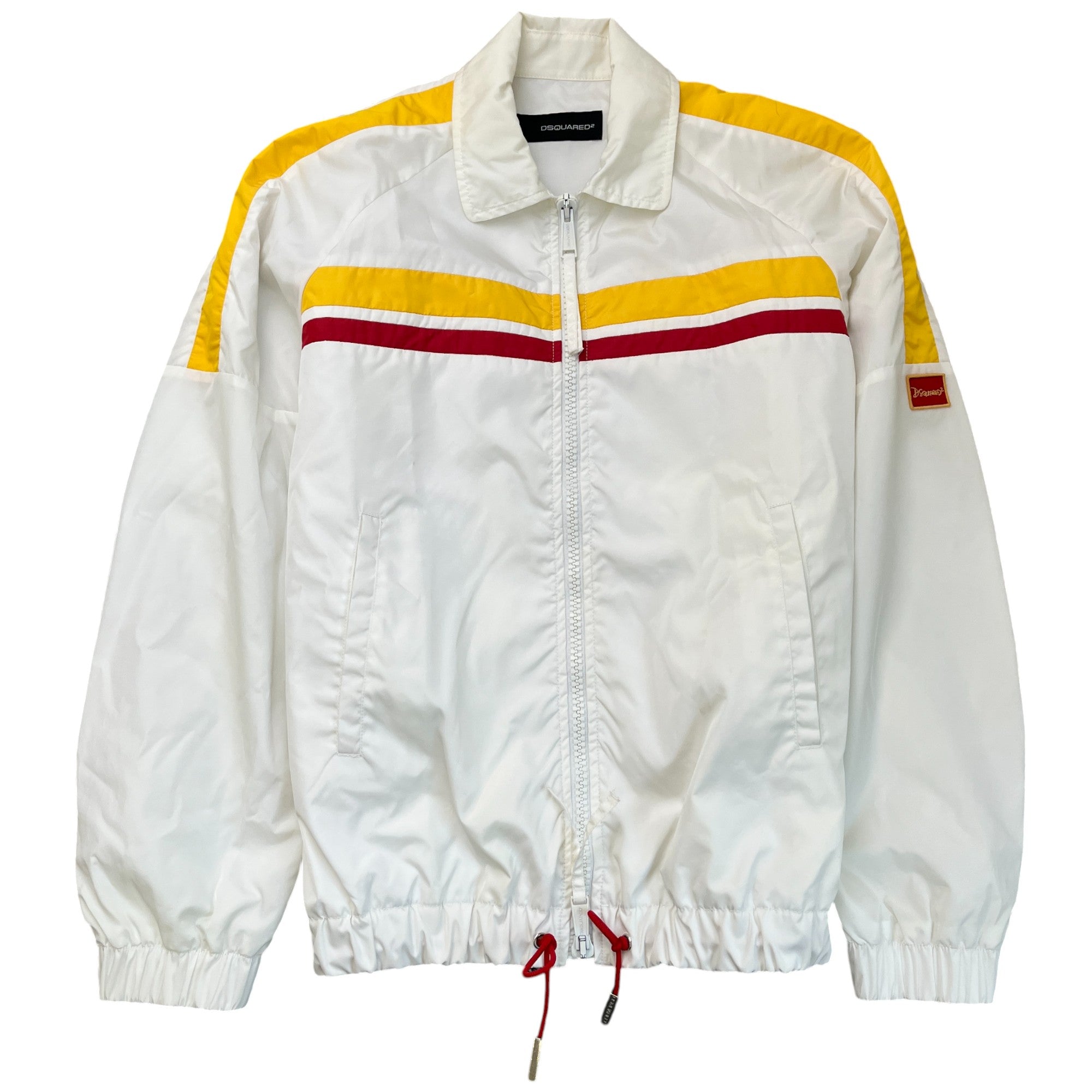 Men's Embroidered Logo Jacket White Size IT 46 / S