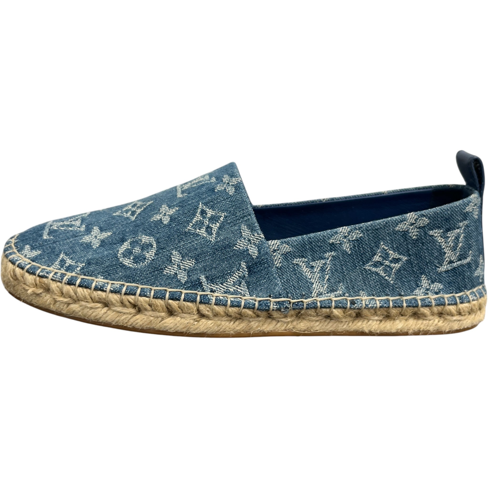 Women's Monogram Denim Espadrilles Blue Size EU 37.5 / UK 4.5