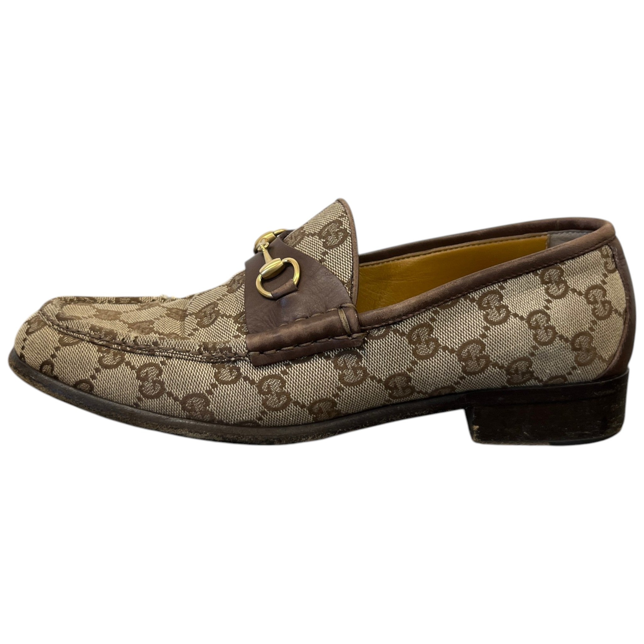 Men's Gg Supreme Jordaan Loafers Beige Size EU 40 / UK 6