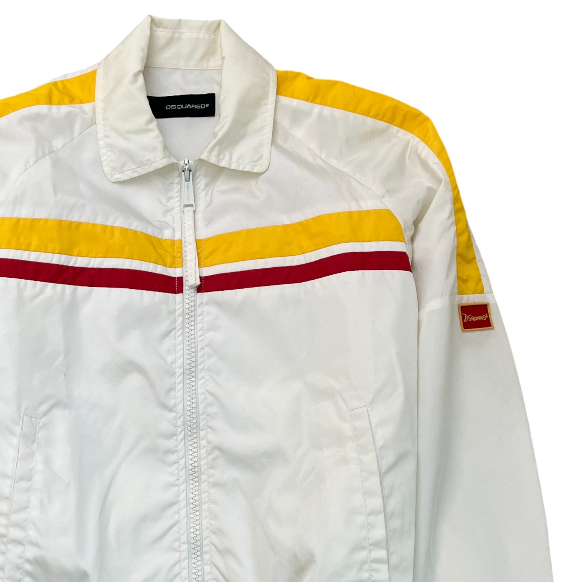 Men's Embroidered Logo Jacket White Size IT 46 / S