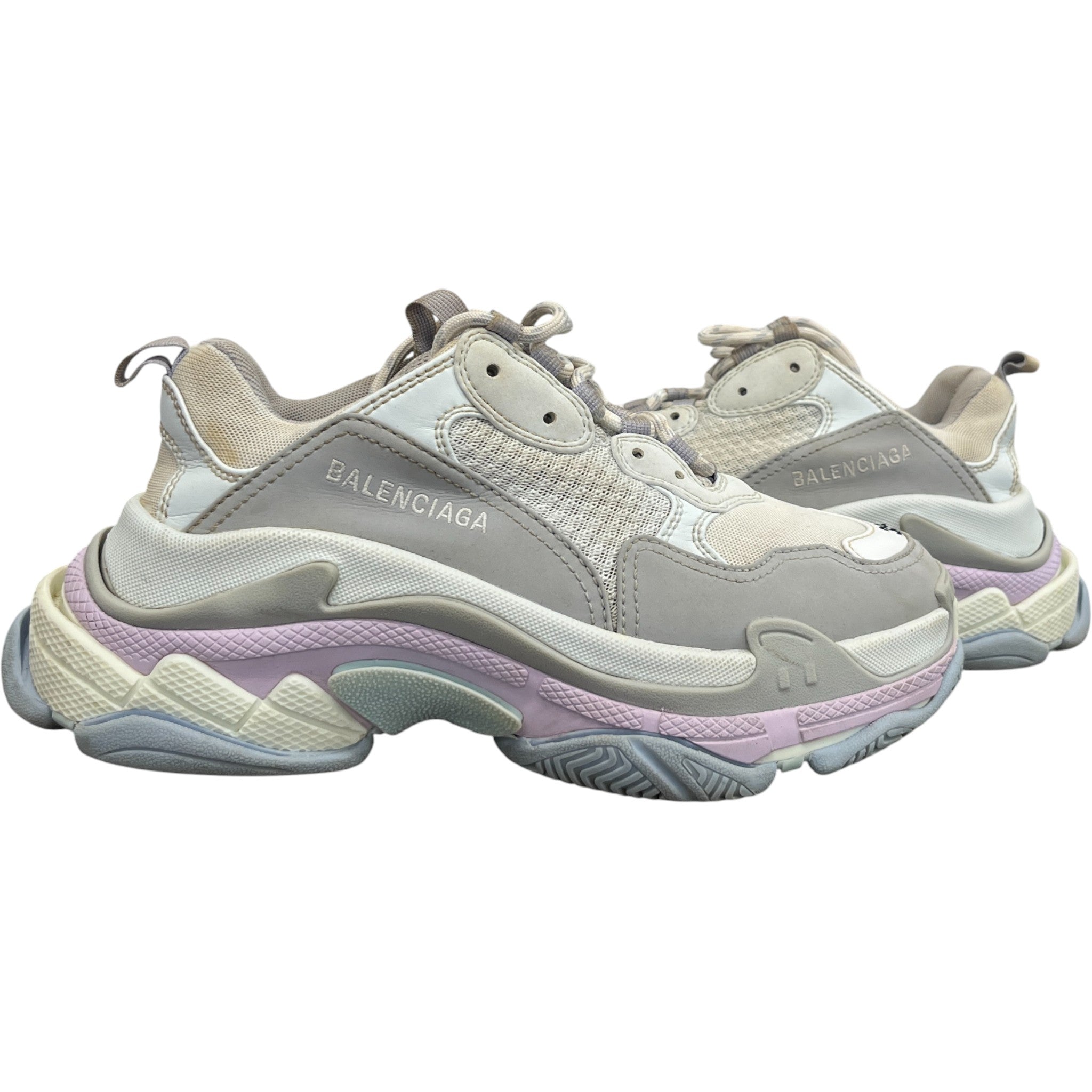 Women's Triple S Low Trainers Grey Size EU 39 / UK 6