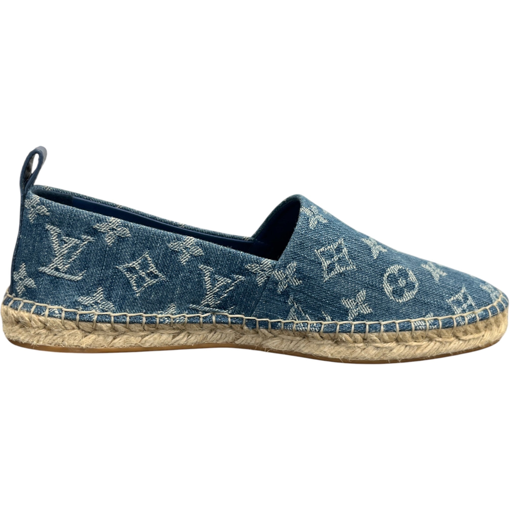 Women's Monogram Denim Espadrilles Blue Size EU 37.5 / UK 4.5