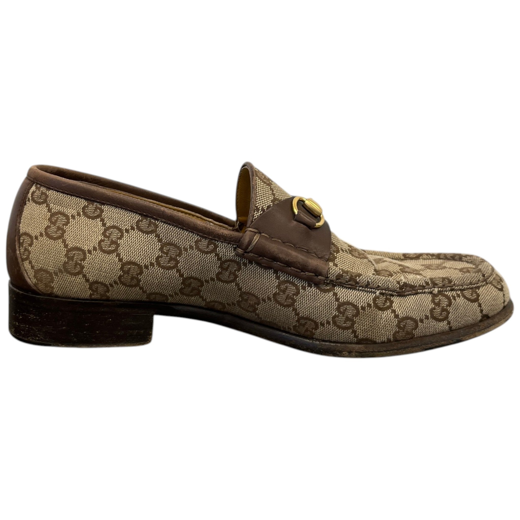 Men's Gg Supreme Jordaan Loafers Beige Size EU 40 / UK 6