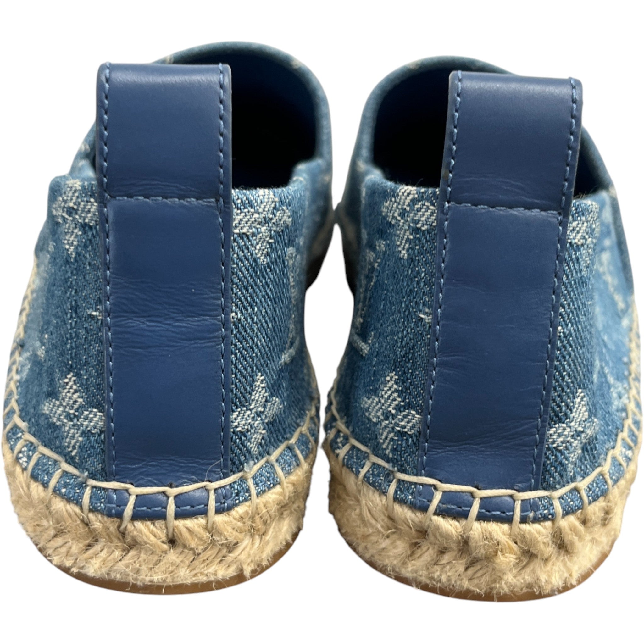 Women's Monogram Denim Espadrilles Blue Size EU 37.5 / UK 4.5