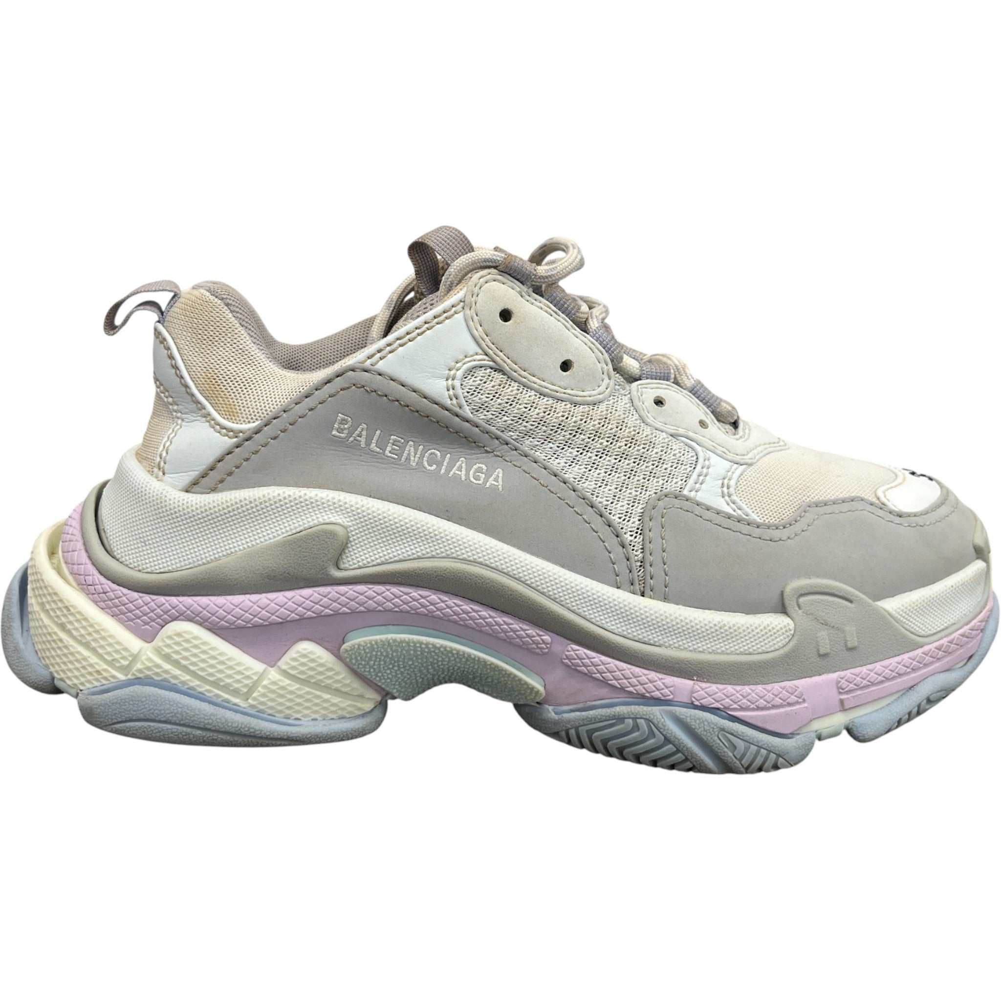 Women's Triple S Low Trainers Grey Size EU 39 / UK 6