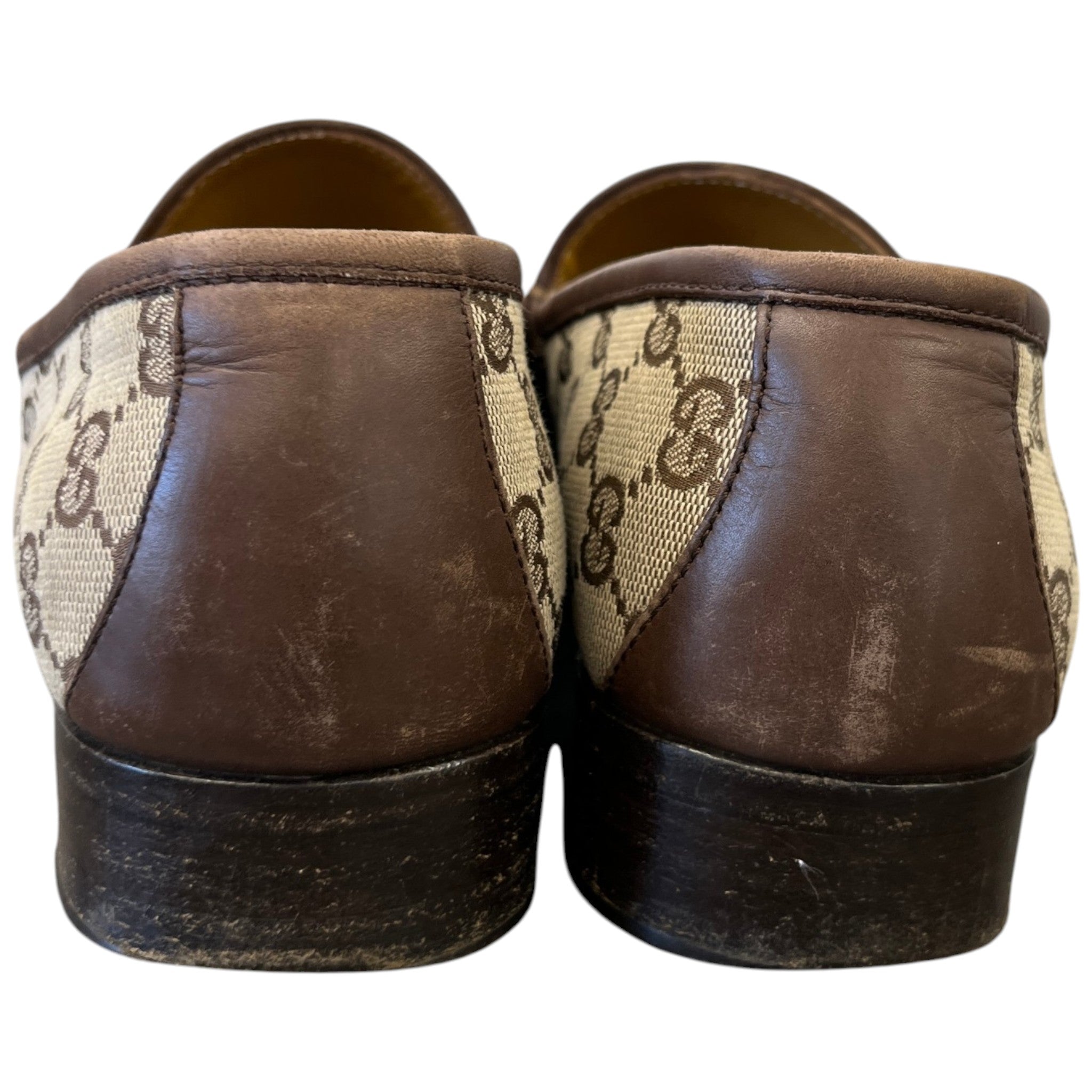 Men's Gg Supreme Jordaan Loafers Beige Size EU 40 / UK 6