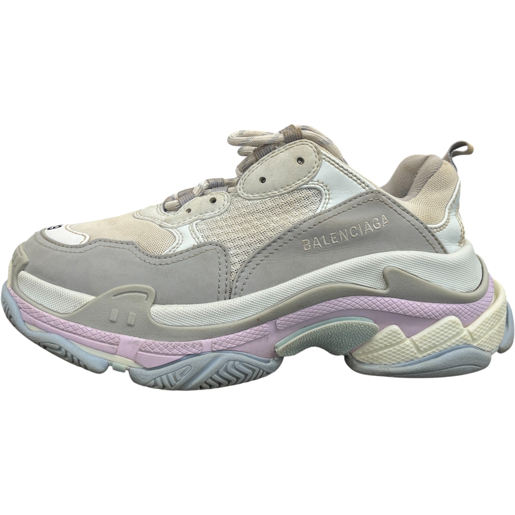 Women's Triple S Low Trainers Grey Size EU 39 / UK 6