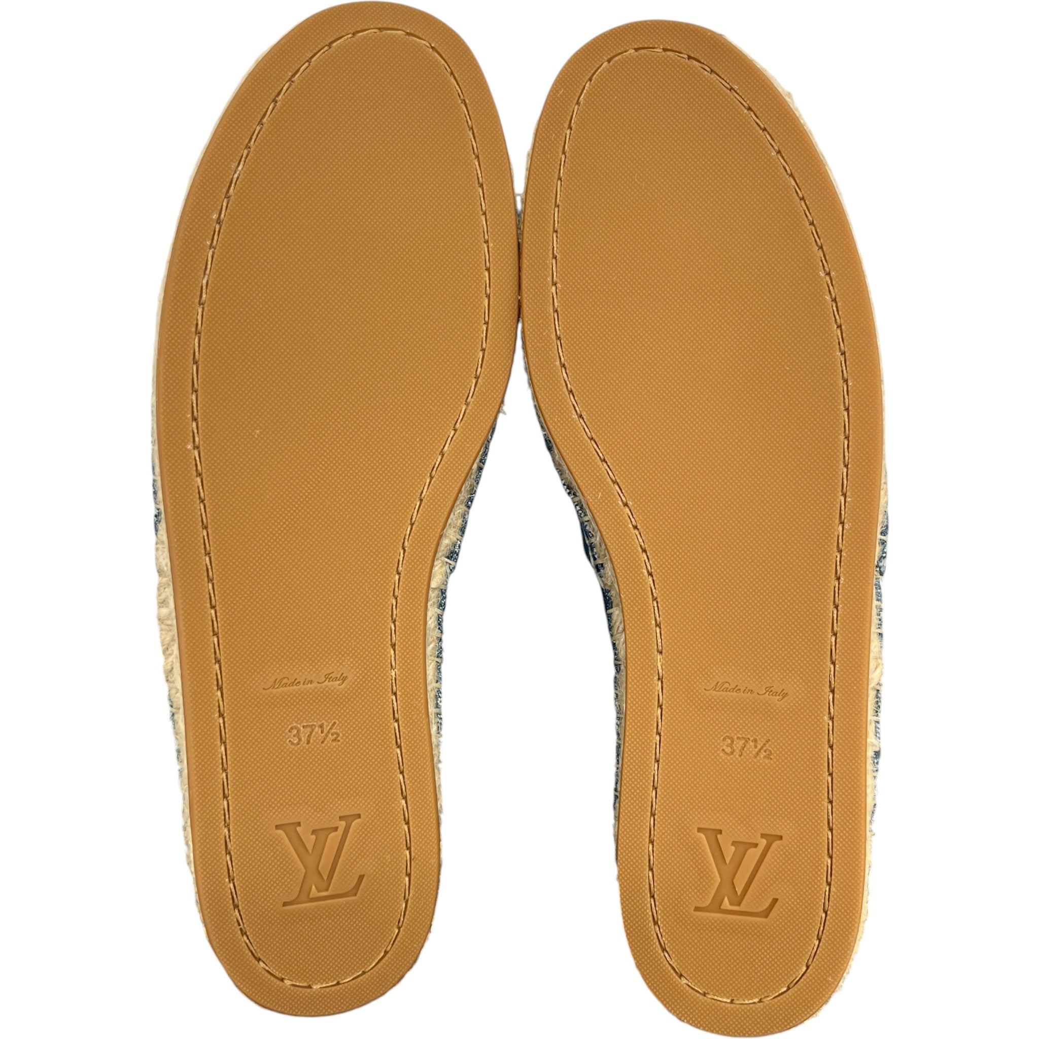 Women's Monogram Denim Espadrilles Blue Size EU 37.5 / UK 4.5