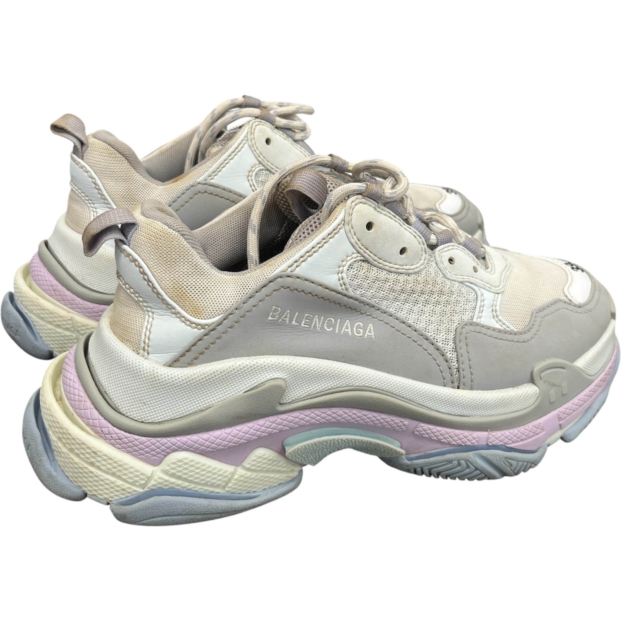 Women's Triple S Low Trainers Grey Size EU 39 / UK 6