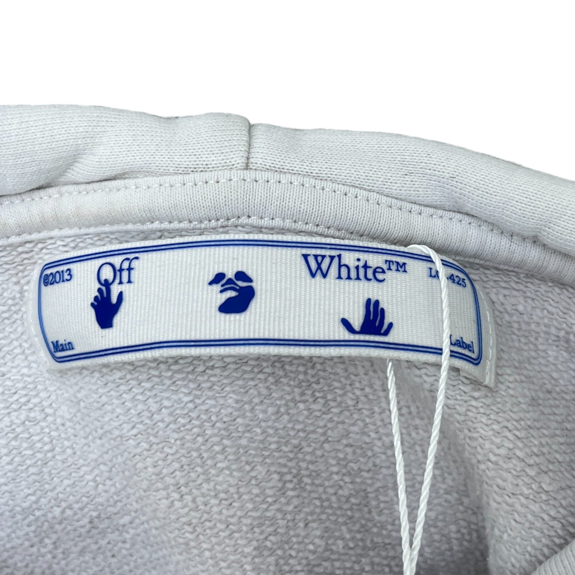 Men's Arrow Logo Hoodie White Size M
