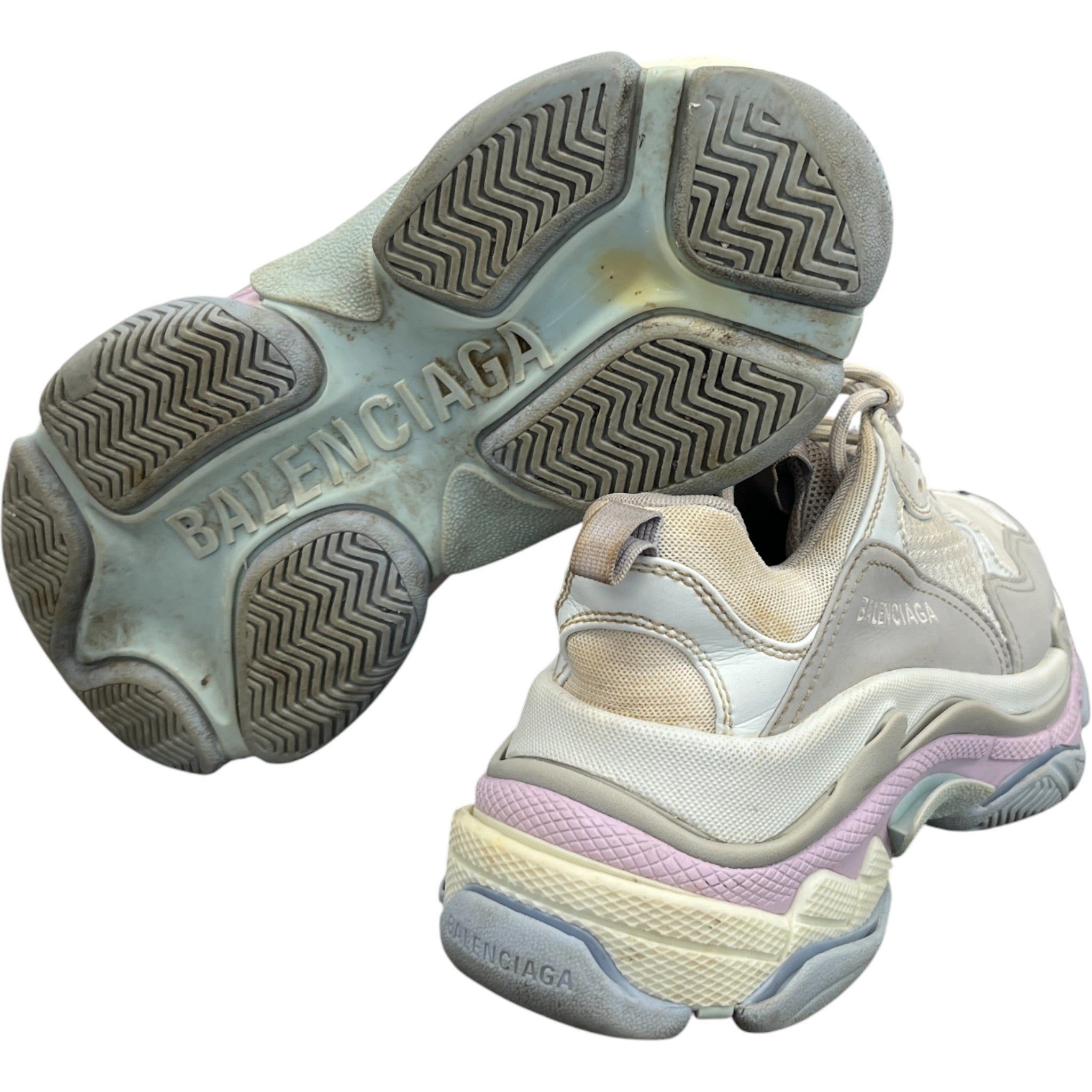Women's Triple S Low Trainers Grey Size EU 39 / UK 6