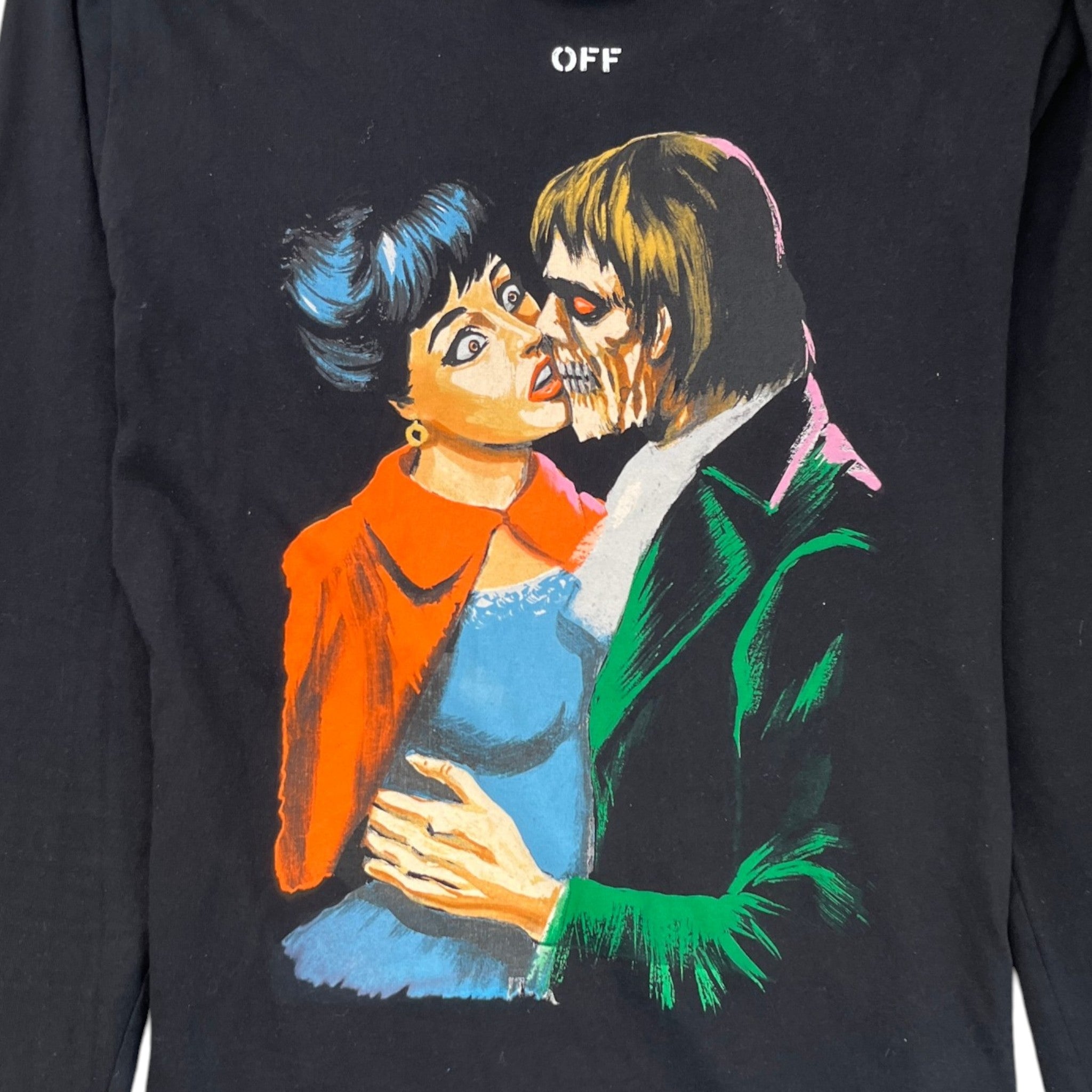 Men's The Kisss Long Sleeve T-Shirt Black Size M