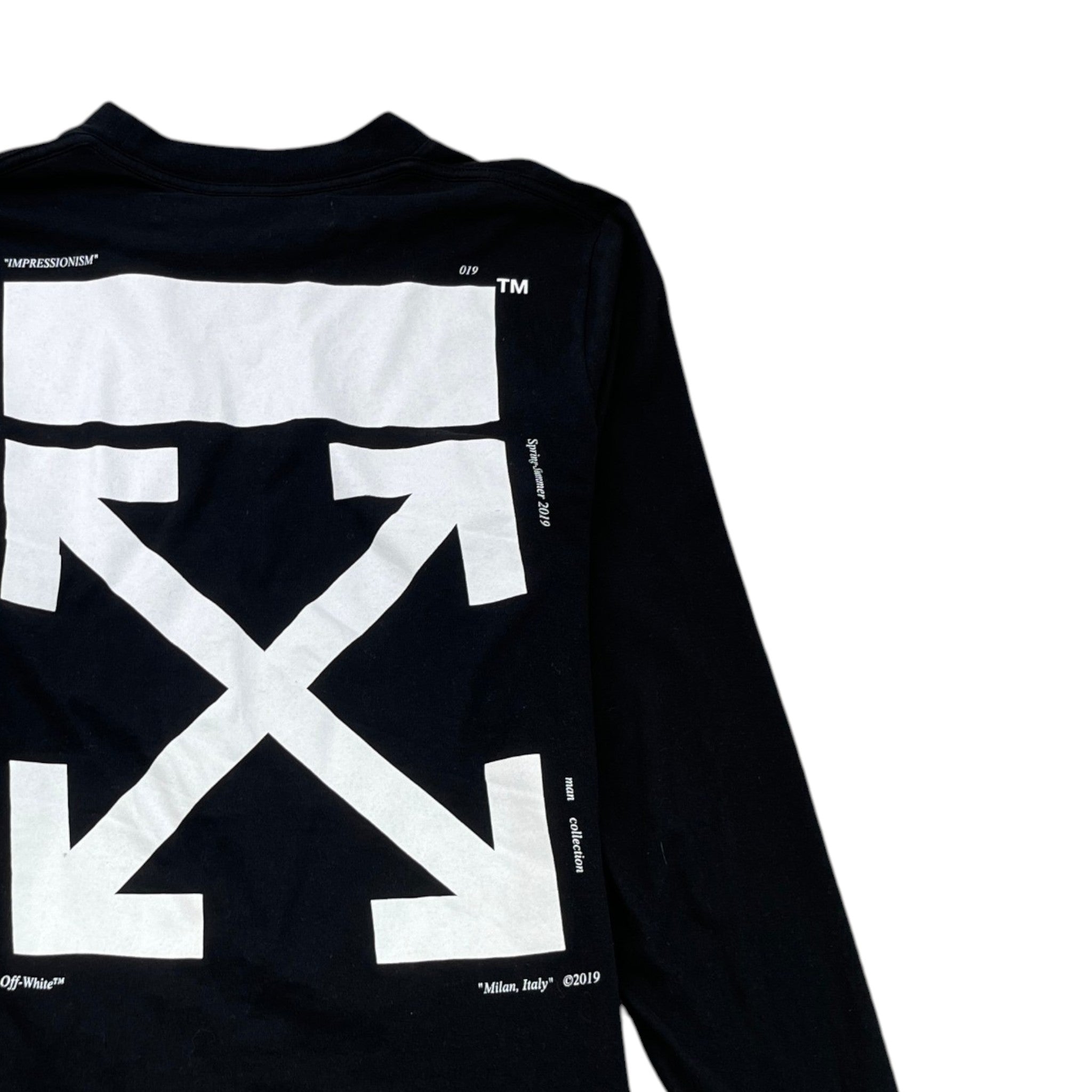 Men's The Kisss Long Sleeve T-Shirt Black Size M