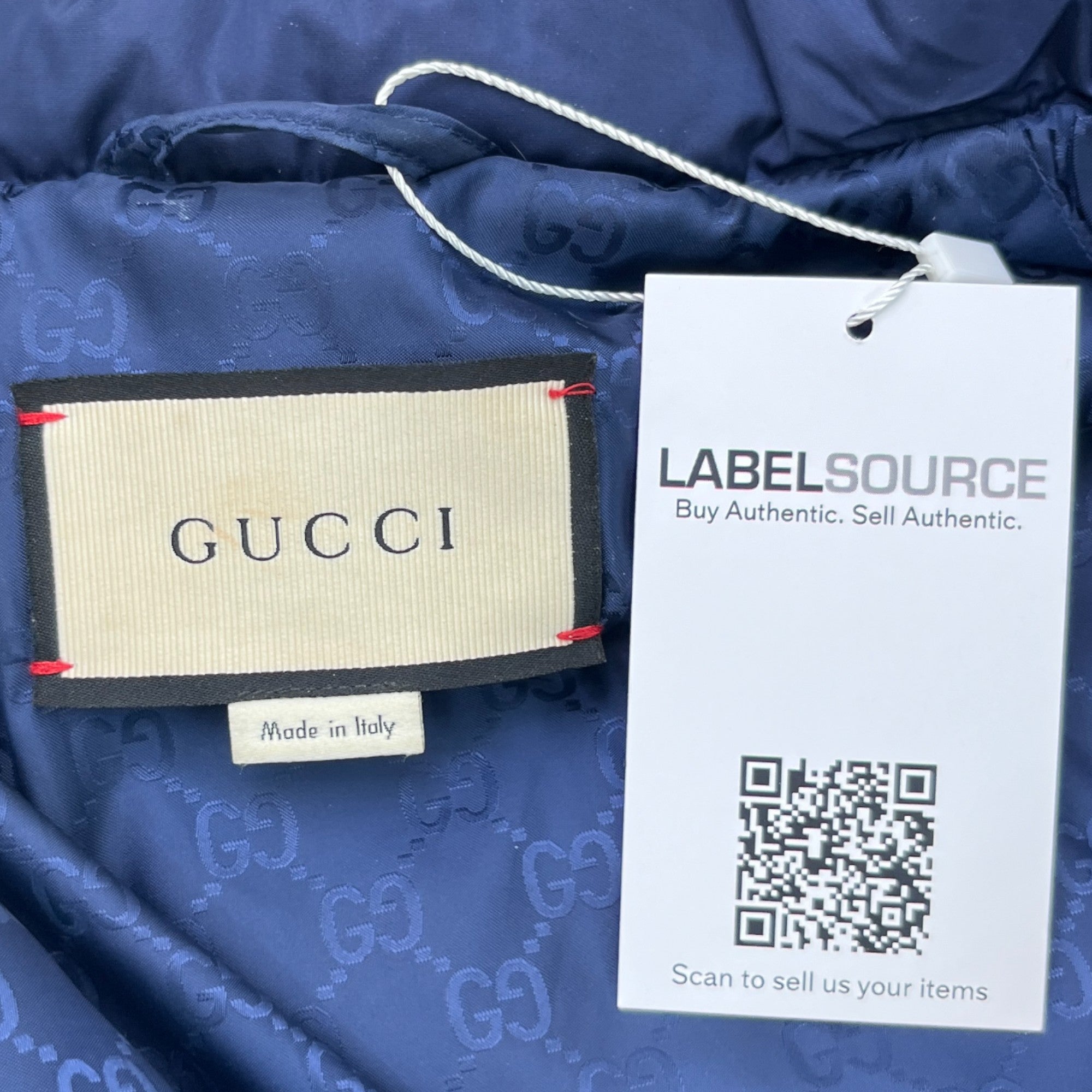 Women's Plaque Logo Down Jacket Blue Size IT 42 / UK 10