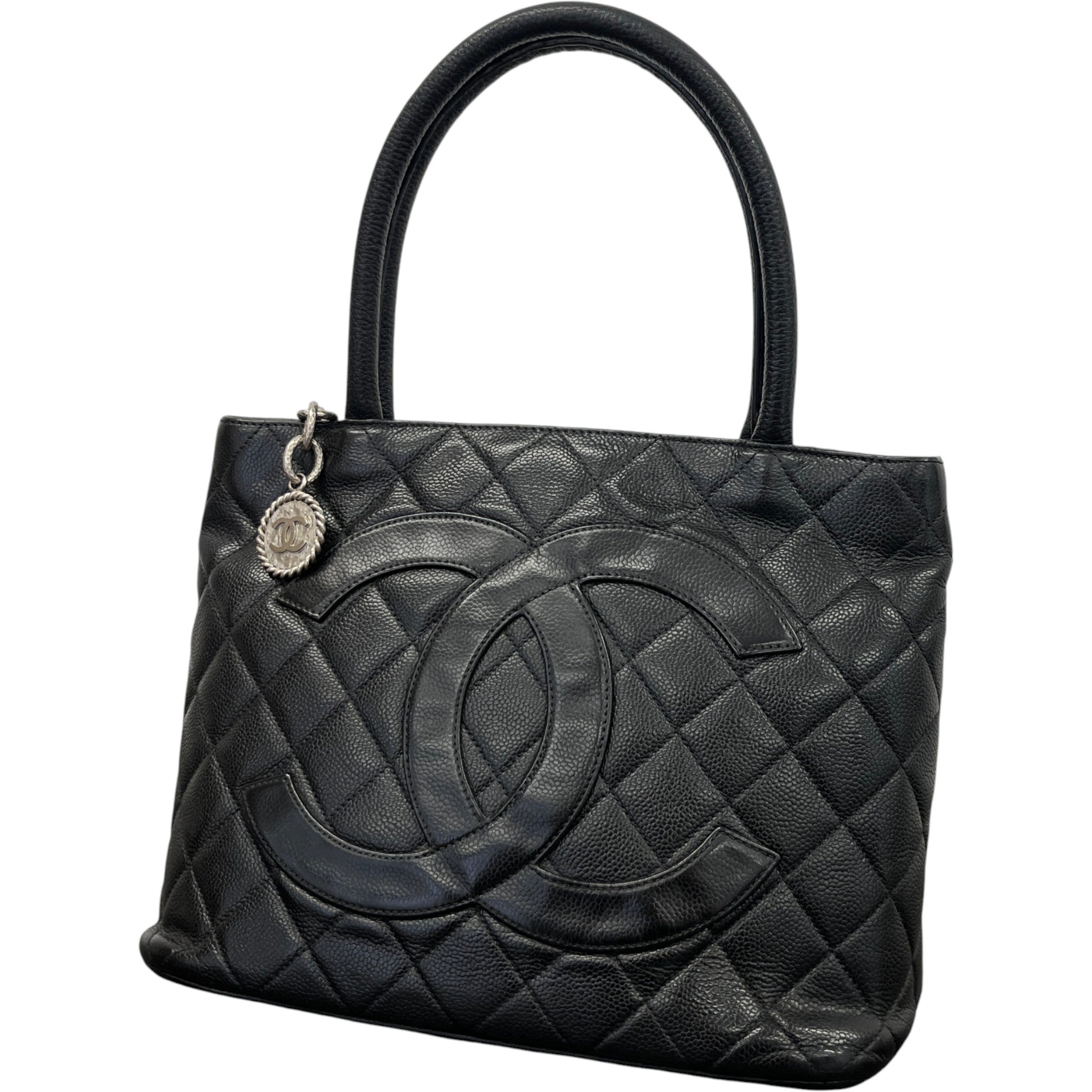 Women's Medallion Tote Bag Black