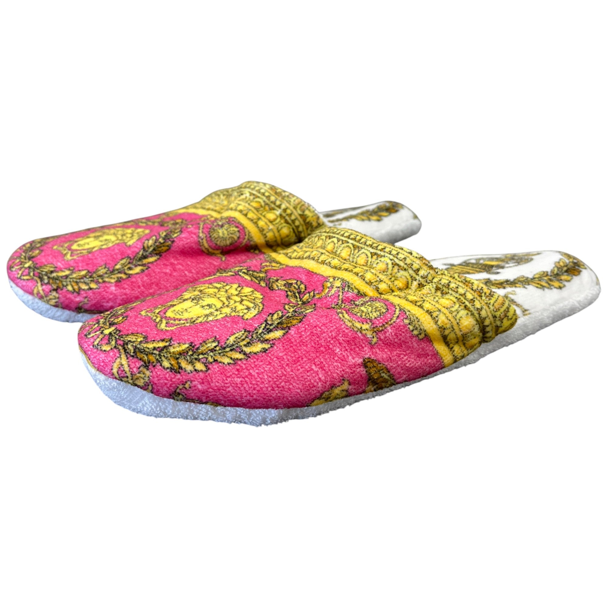 Women's Medusa Renaissance Print Slippers Pink Size EU 40 / UK 7