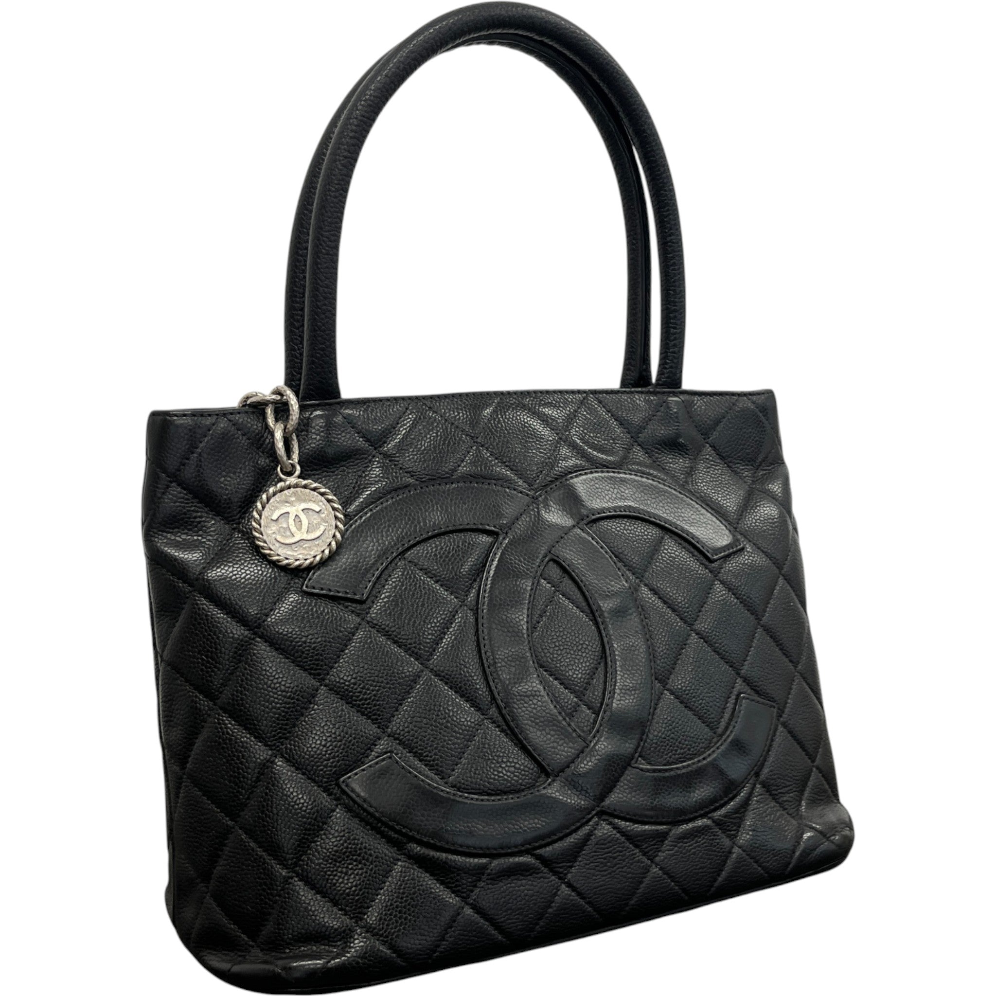 Women's Medallion Tote Bag Black