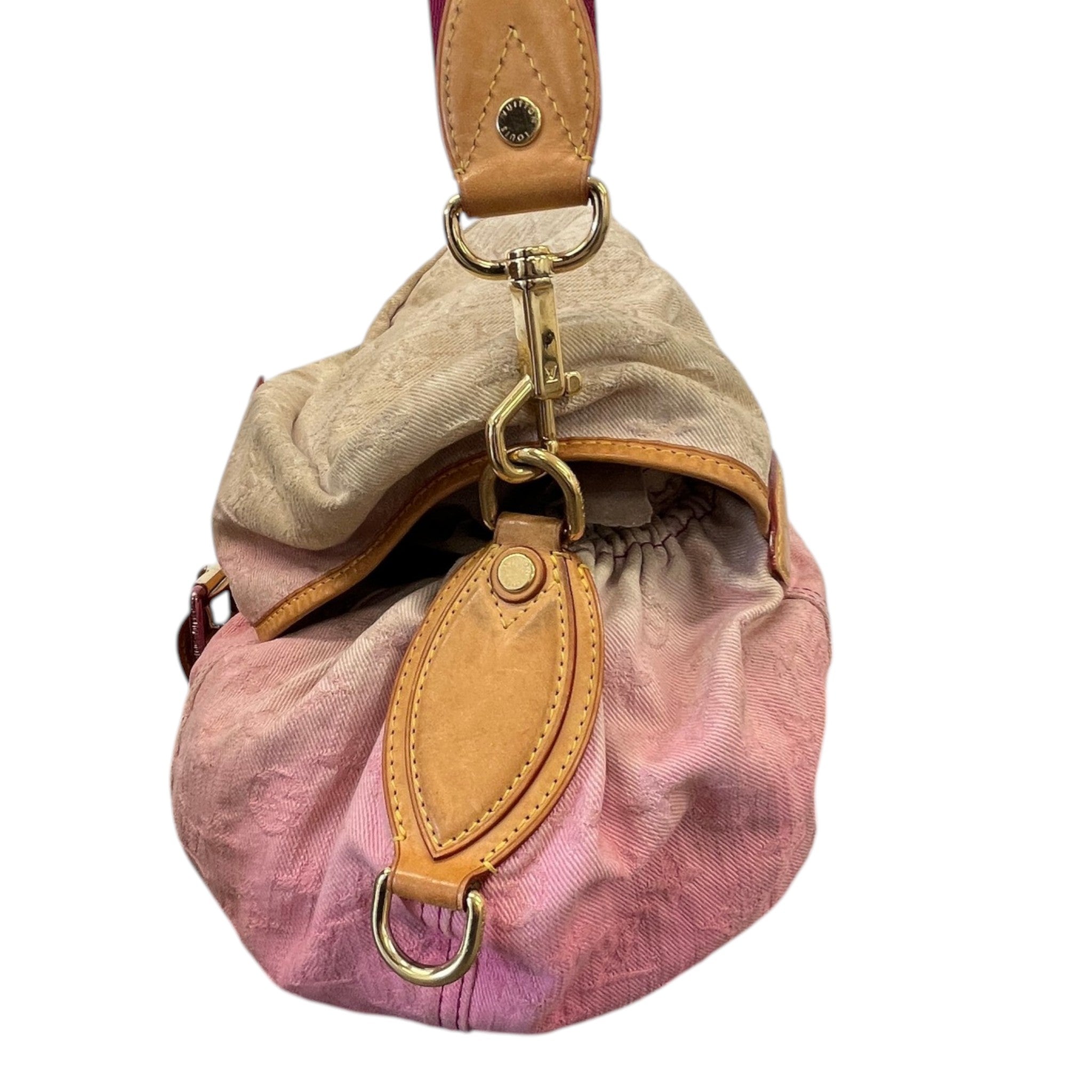 Women's Sunshine Denim Monogram Bag Pink