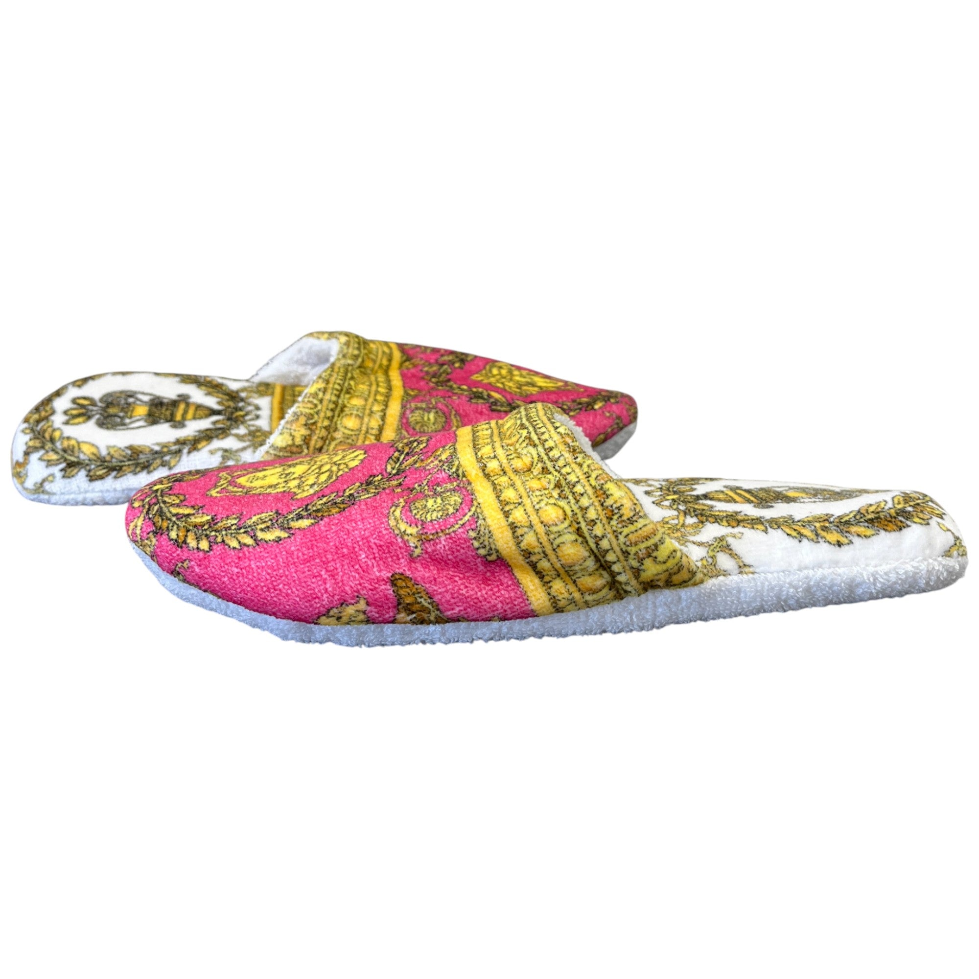 Women's Medusa Renaissance Print Slippers Pink Size EU 40 / UK 7