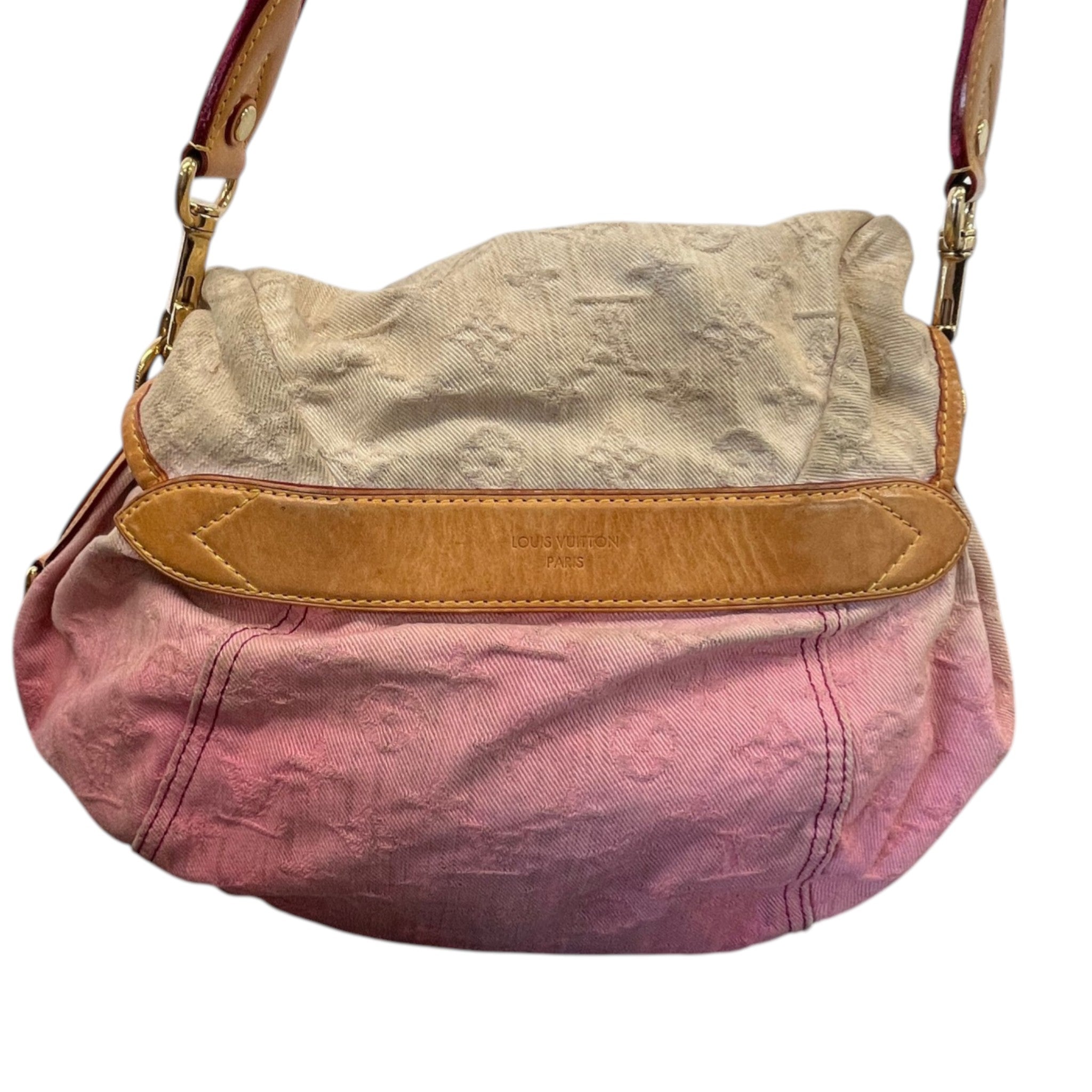 Women's Sunshine Denim Monogram Bag Pink