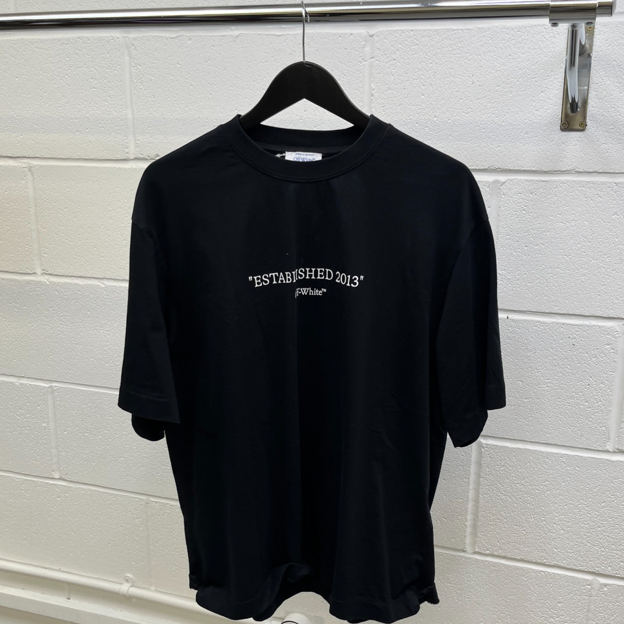 Men's Logo Print T-Shirt Black Size M