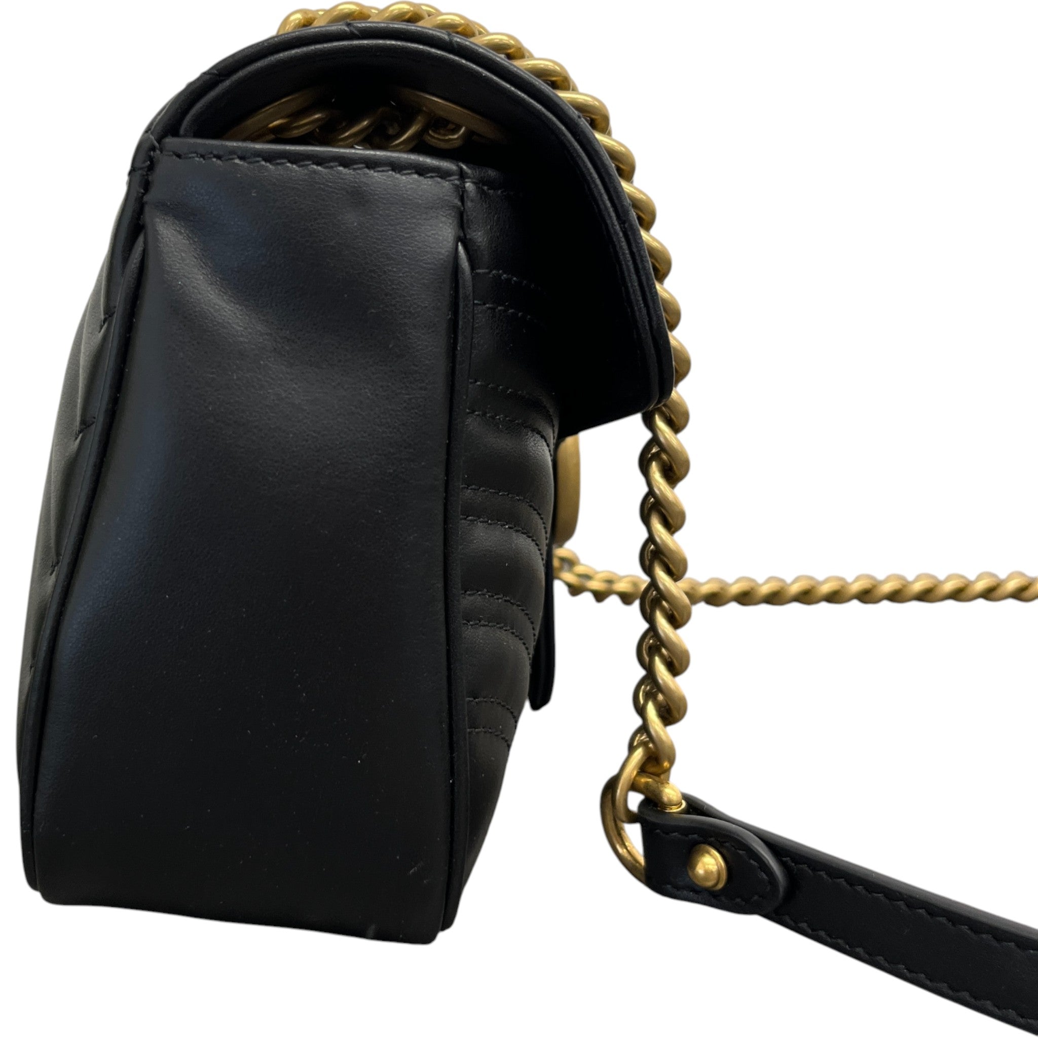 Women's Gg Marmont Matelasse Handbag Black