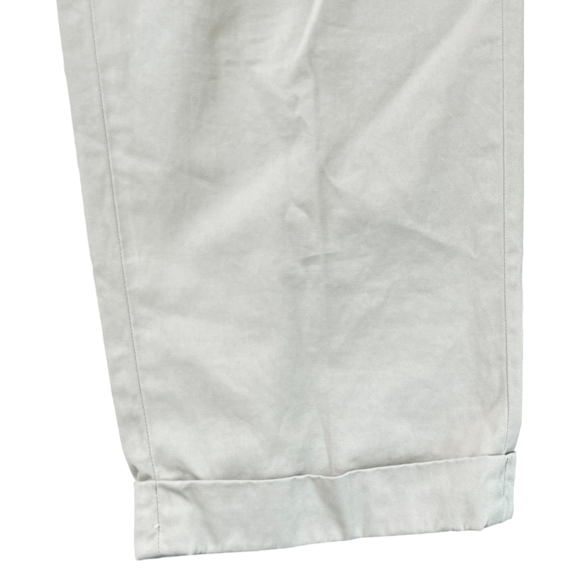 Men's Plaque Logo Trousers Beige Size IT 48 / UK 32