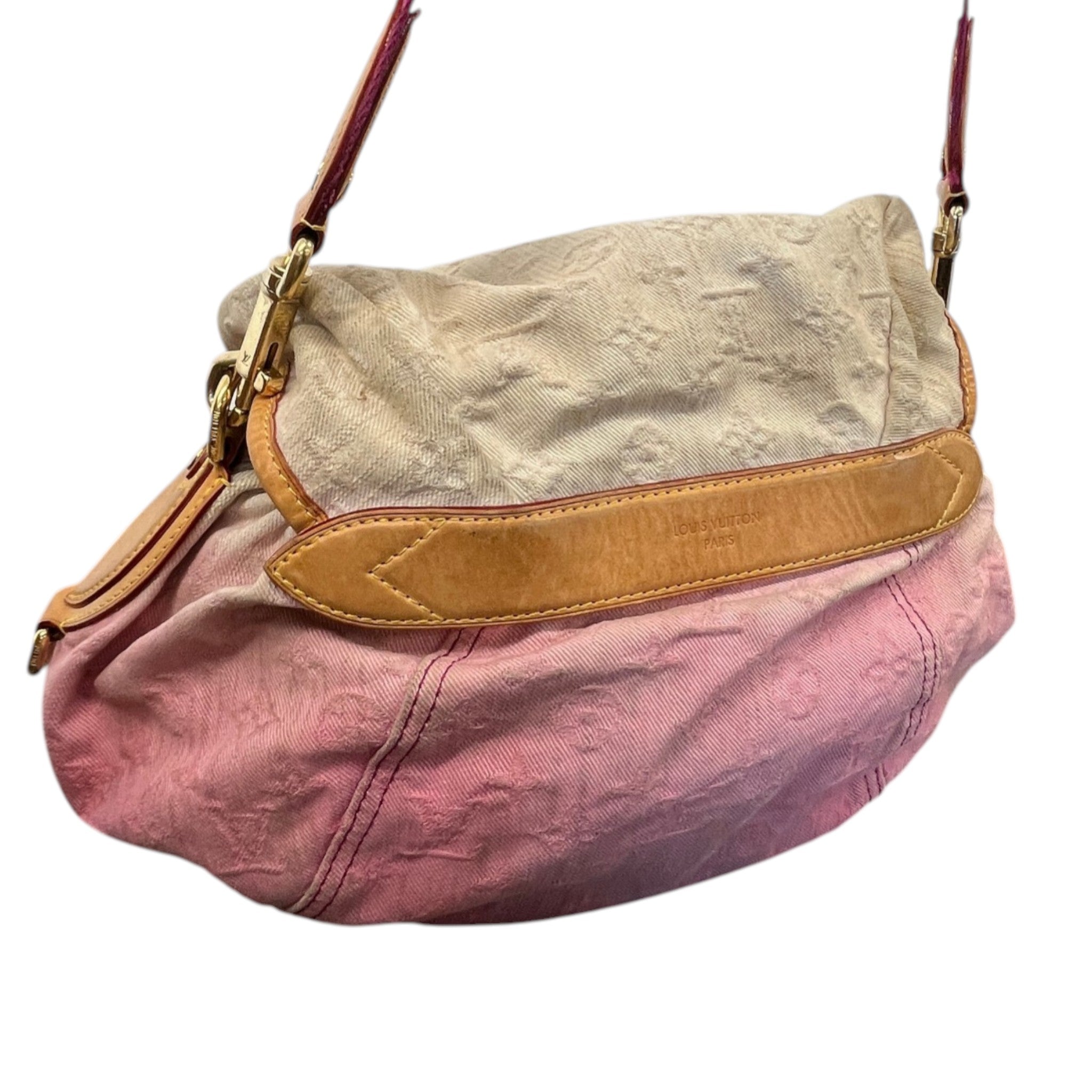 Women's Sunshine Denim Monogram Bag Pink