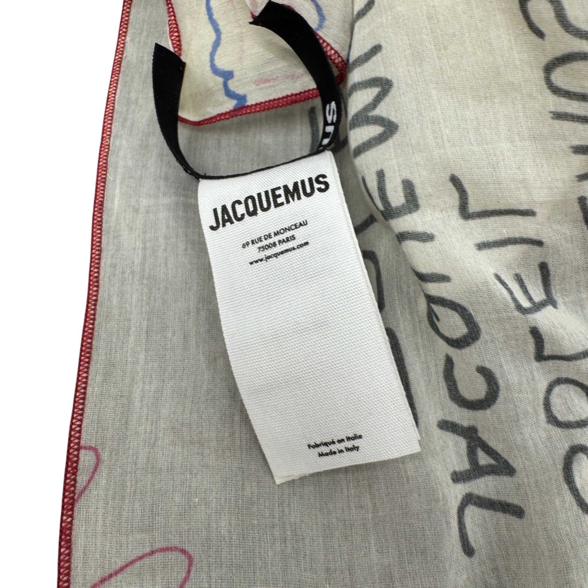 Women's Logo Print Scarf Cream