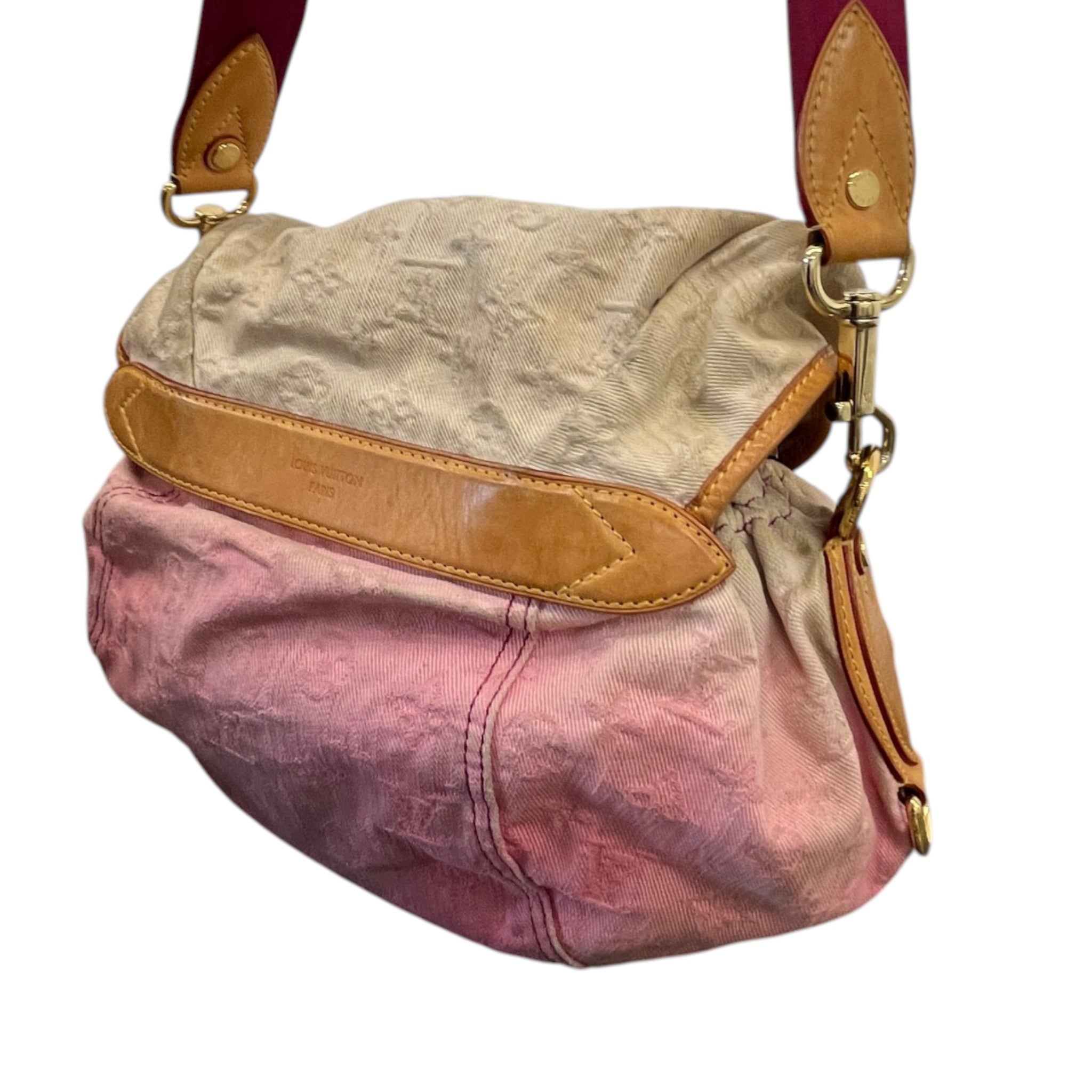 Women's Sunshine Denim Monogram Bag Pink