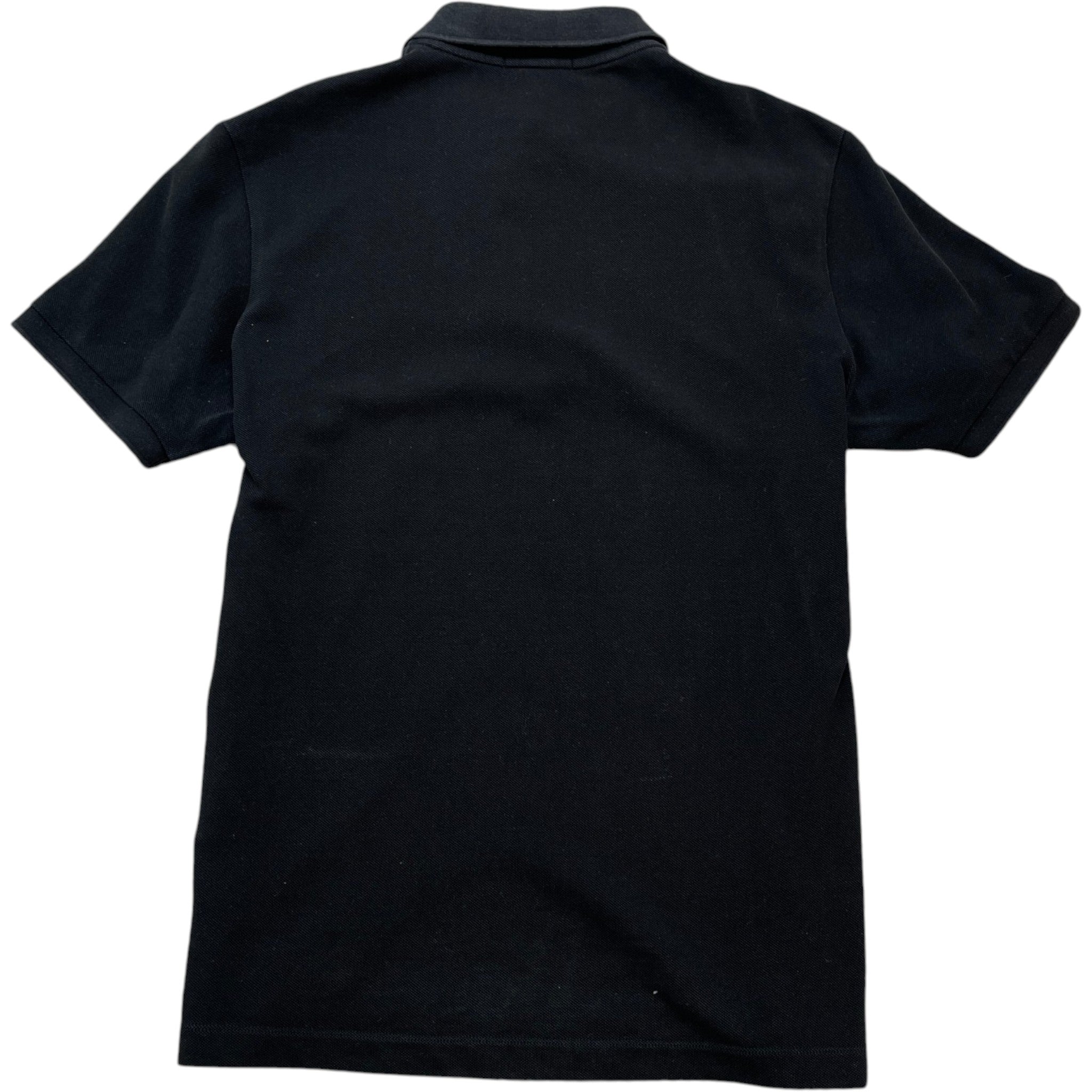 Men's Embroidered Logo Polo Shirt Black Size M