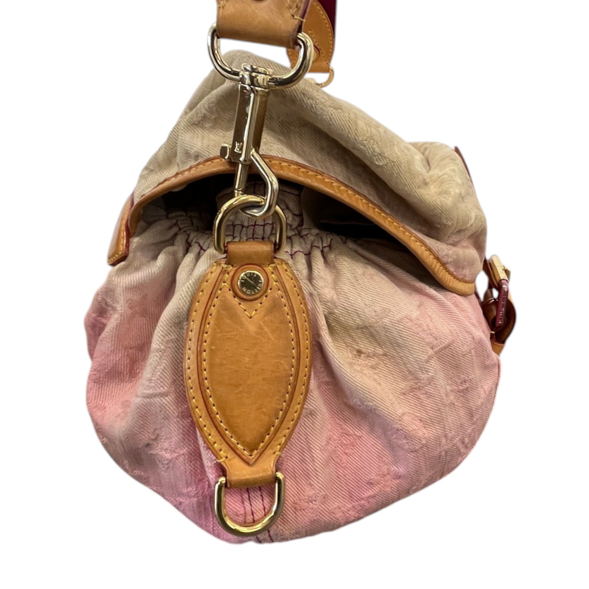 Women's Sunshine Denim Monogram Bag Pink