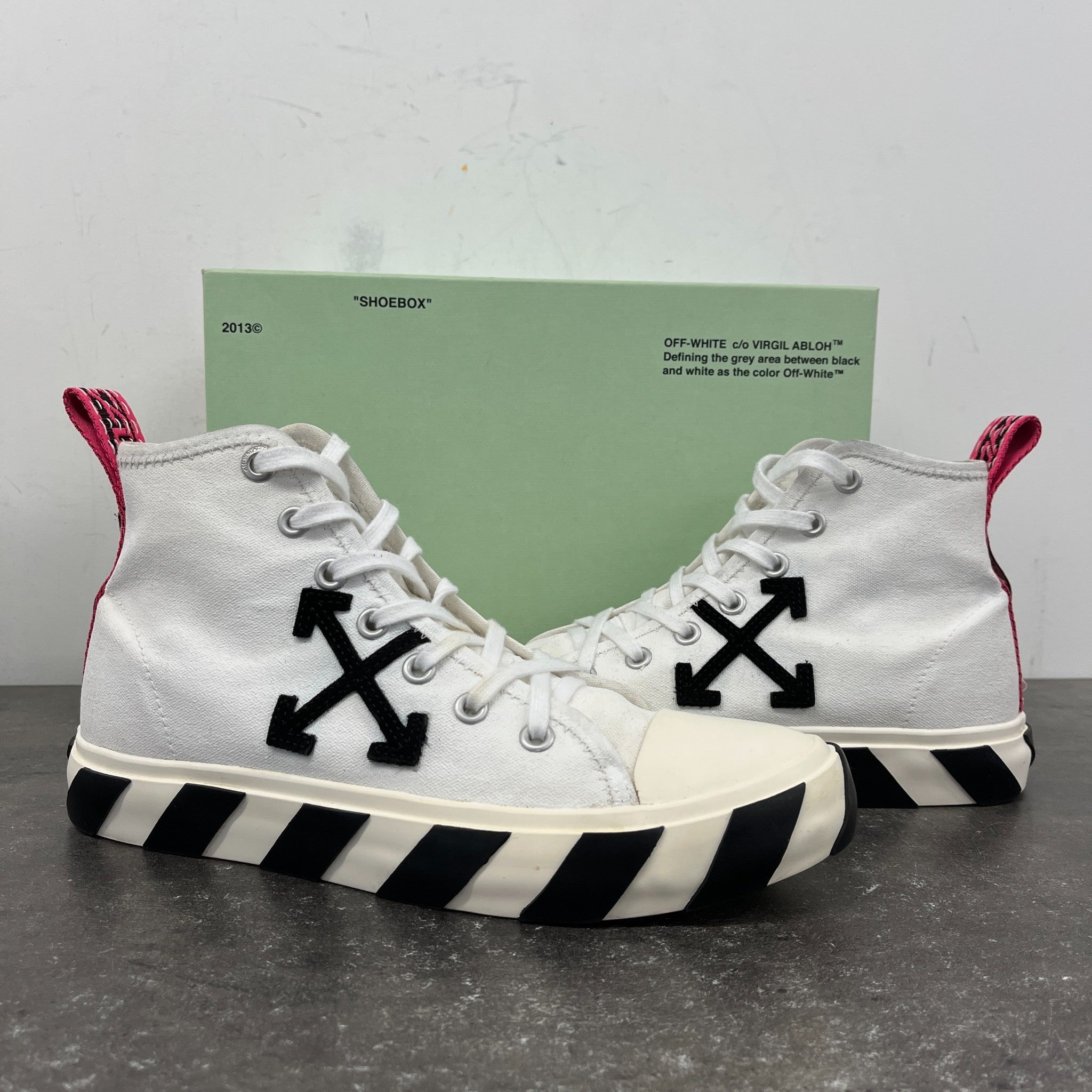 Men's Vulcanized High Trainers White Size EU 42 / UK 8